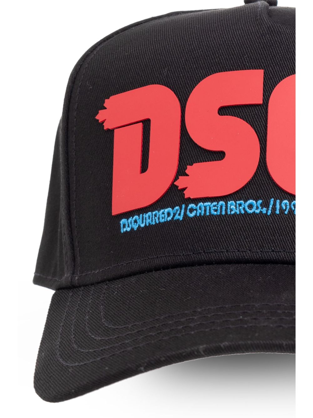 DSQUARED LOGO-APPLIQUÉ CAP