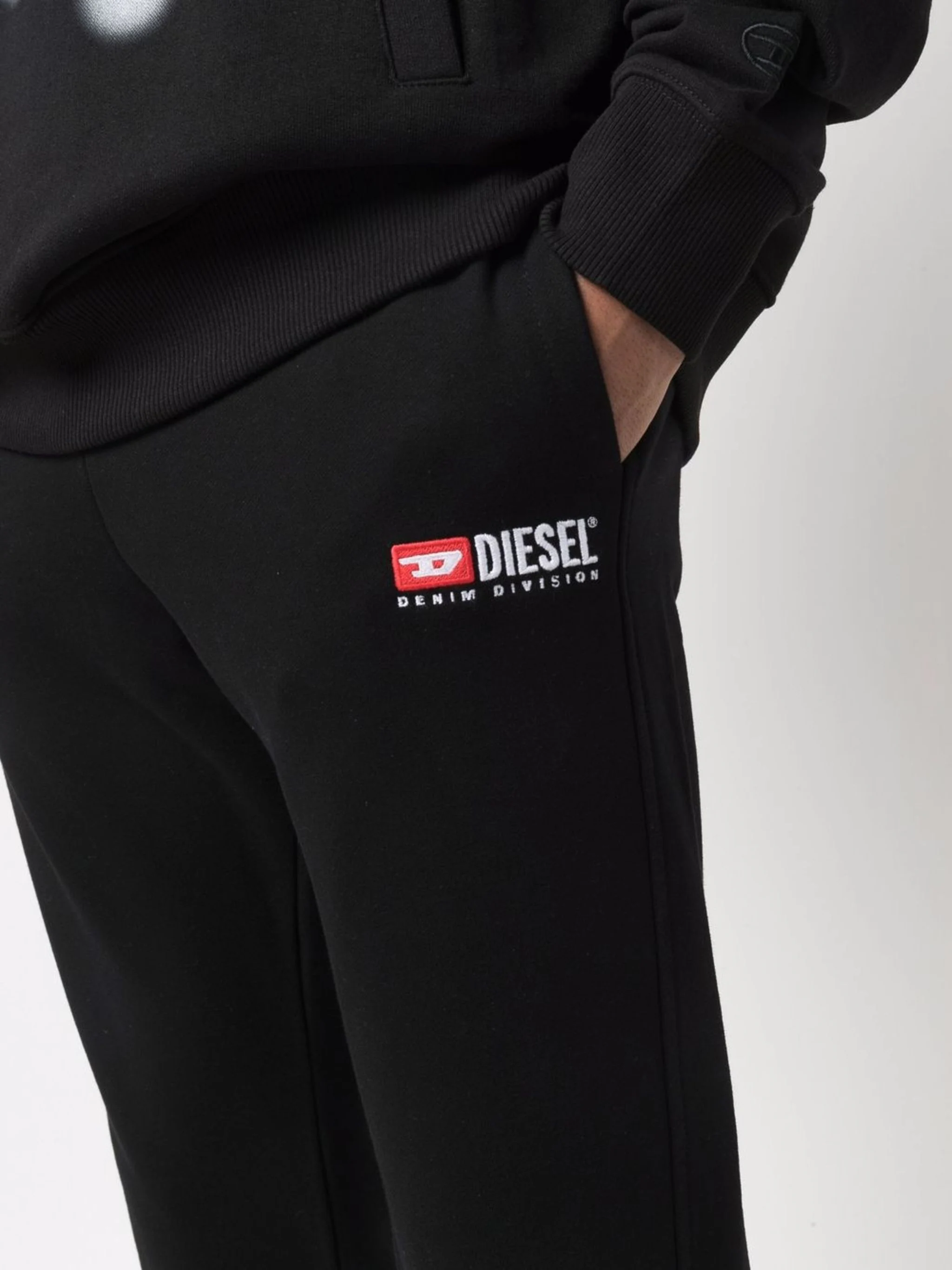 DIESEL P-TARY-DIV LOGO-EMBROIDERED TRACK PANTS