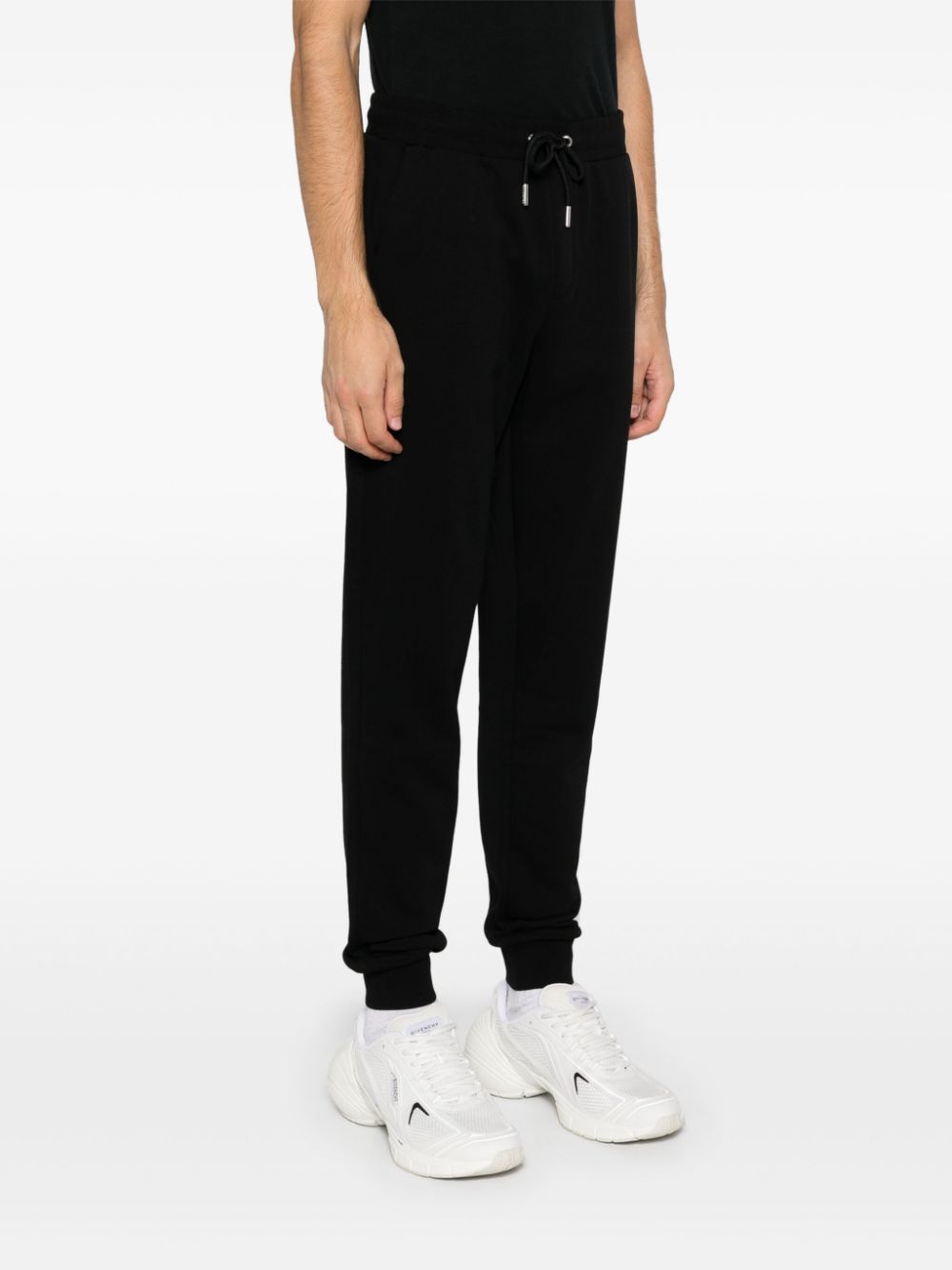 KARL LAGERFELD LOGO-APPLIQUÉ TRACK PANTS