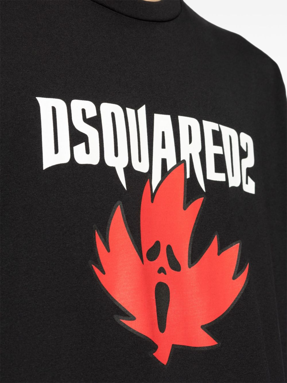 DSQUARED2 LOGO-PRINT COTTON T-SHIRT