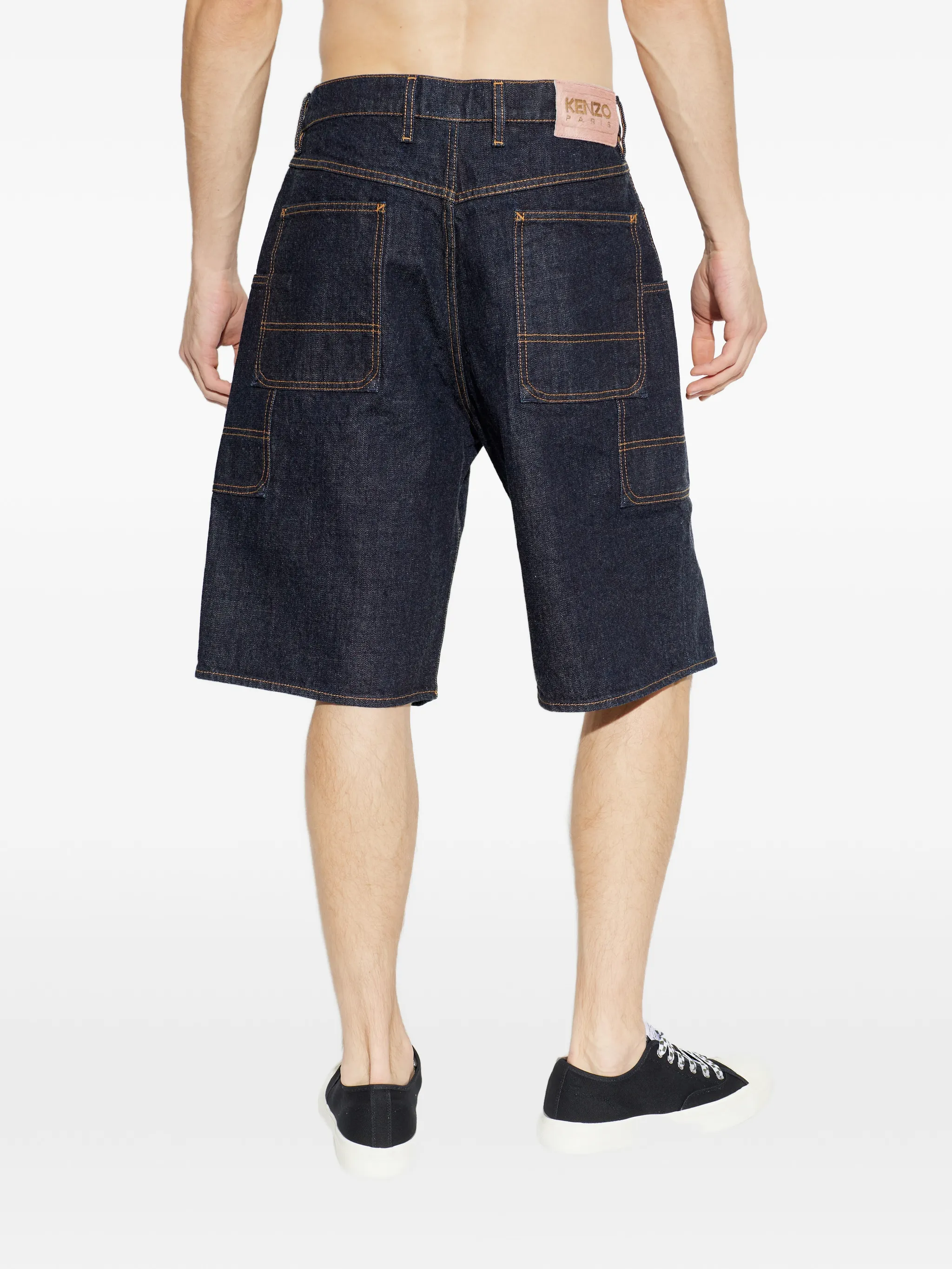 SHORTS KENZO CARGO-STYLE DENIM