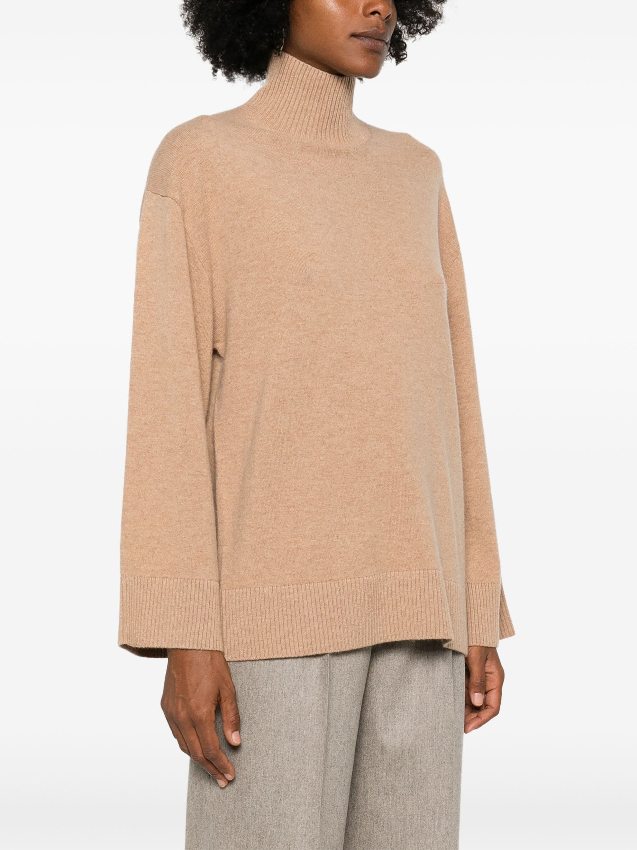 ELISABETTA FRANCHI LOGO-INTARSIA SWEATER