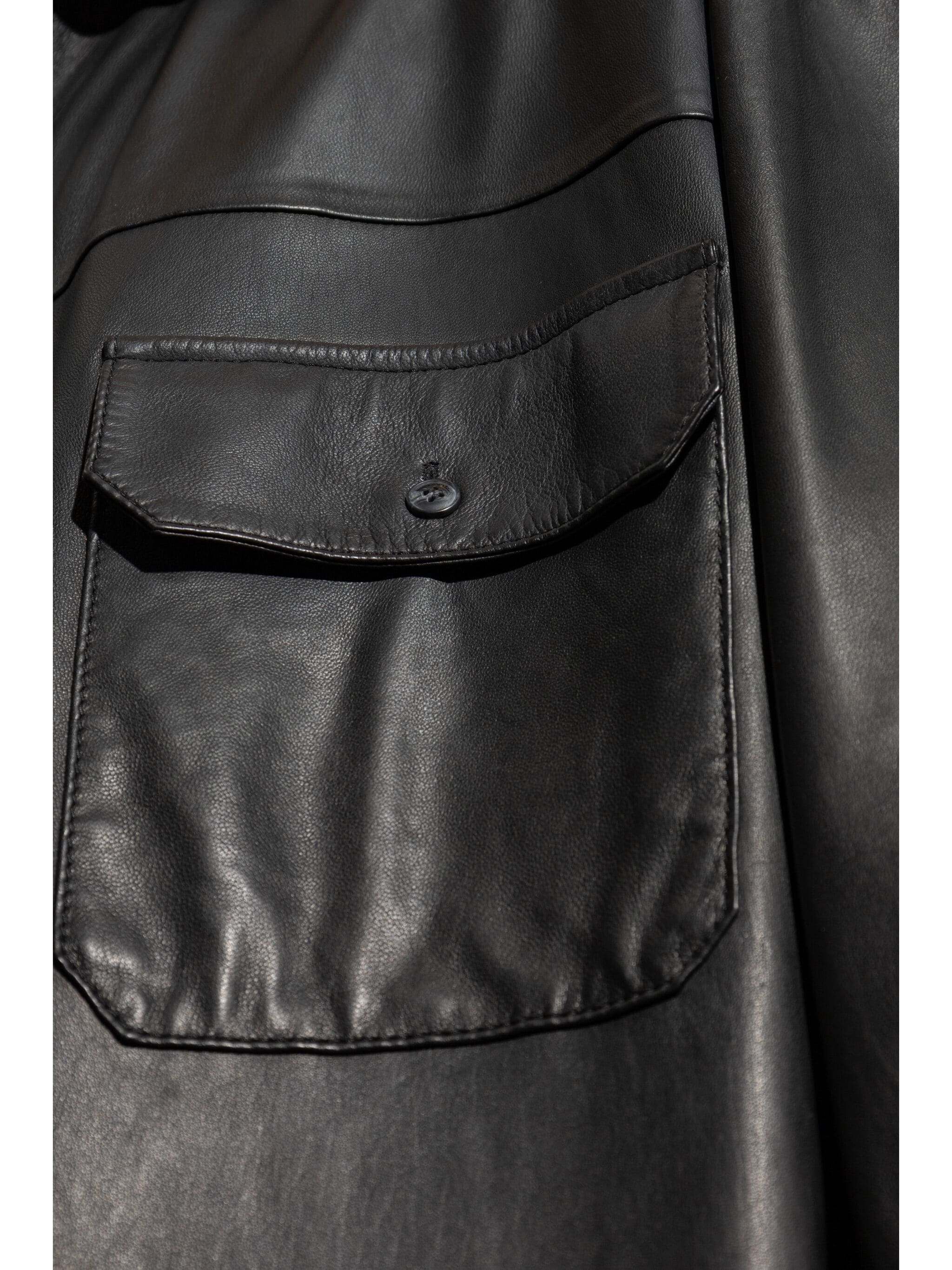 EMPORIO ARMANI LEATHER SHIRT