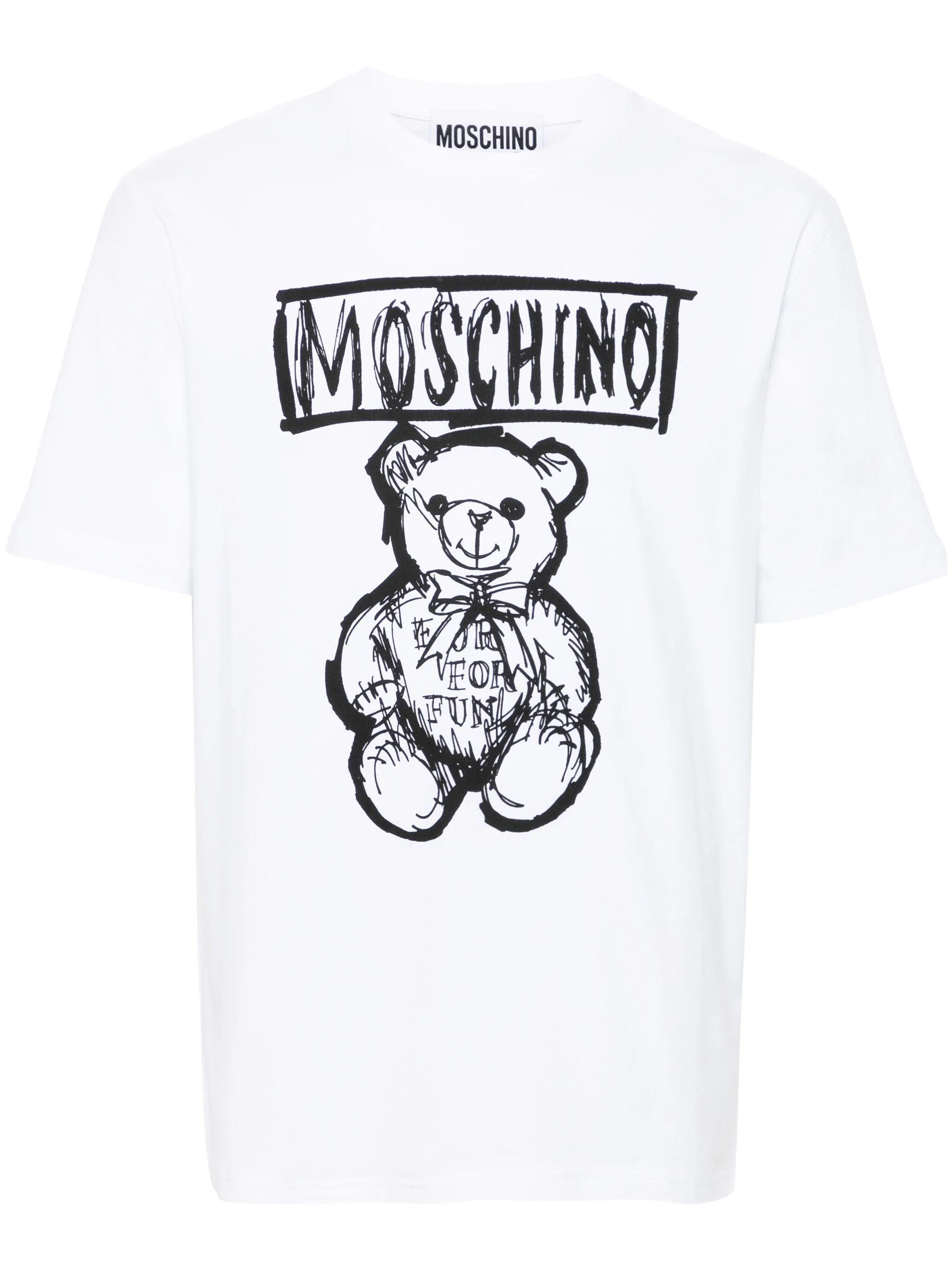 MOSCHINO TEDDY BEAR-PRINT COTTON T-SHIRT