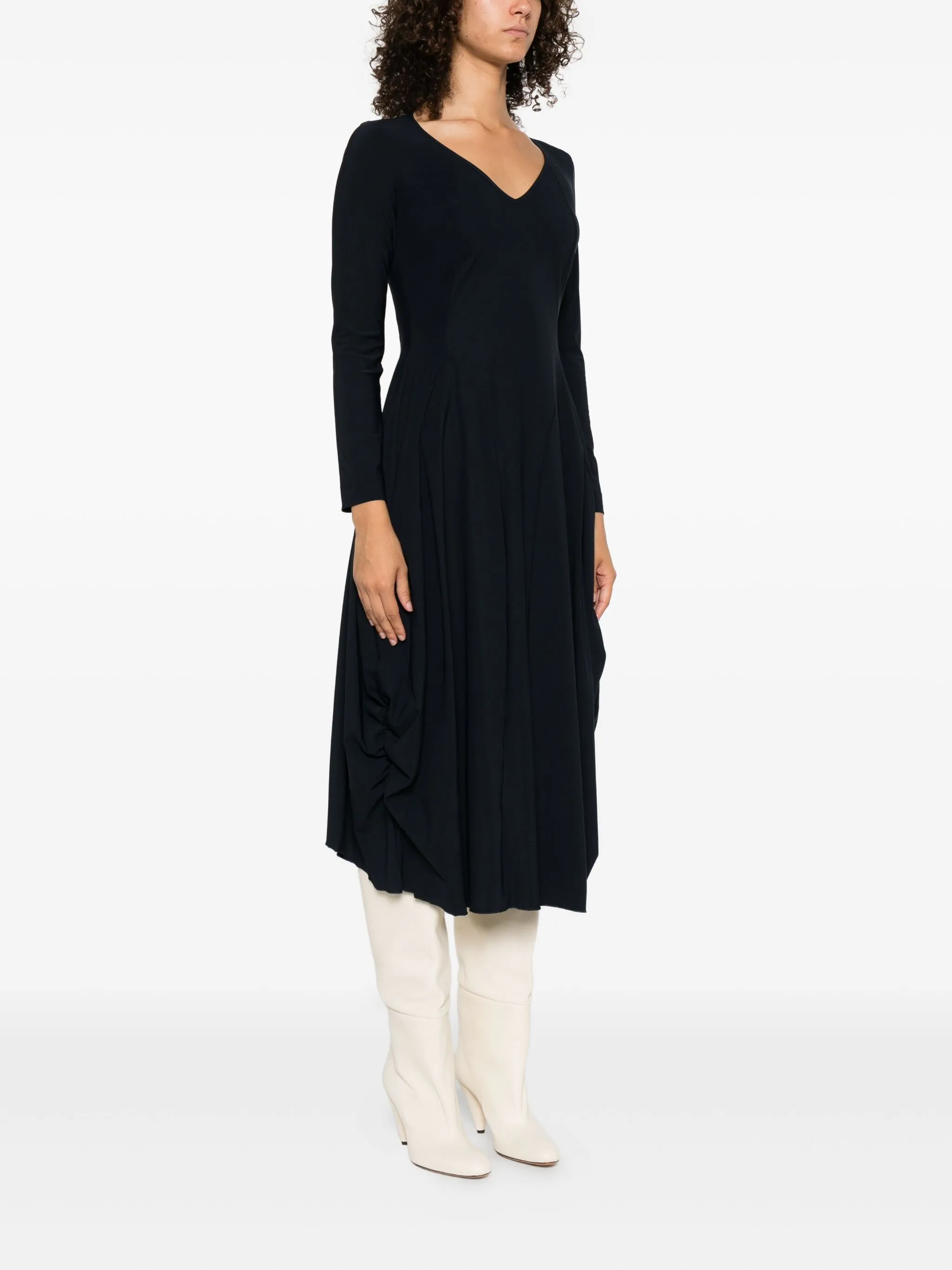VESTIDO HIGH CUELLO EN V