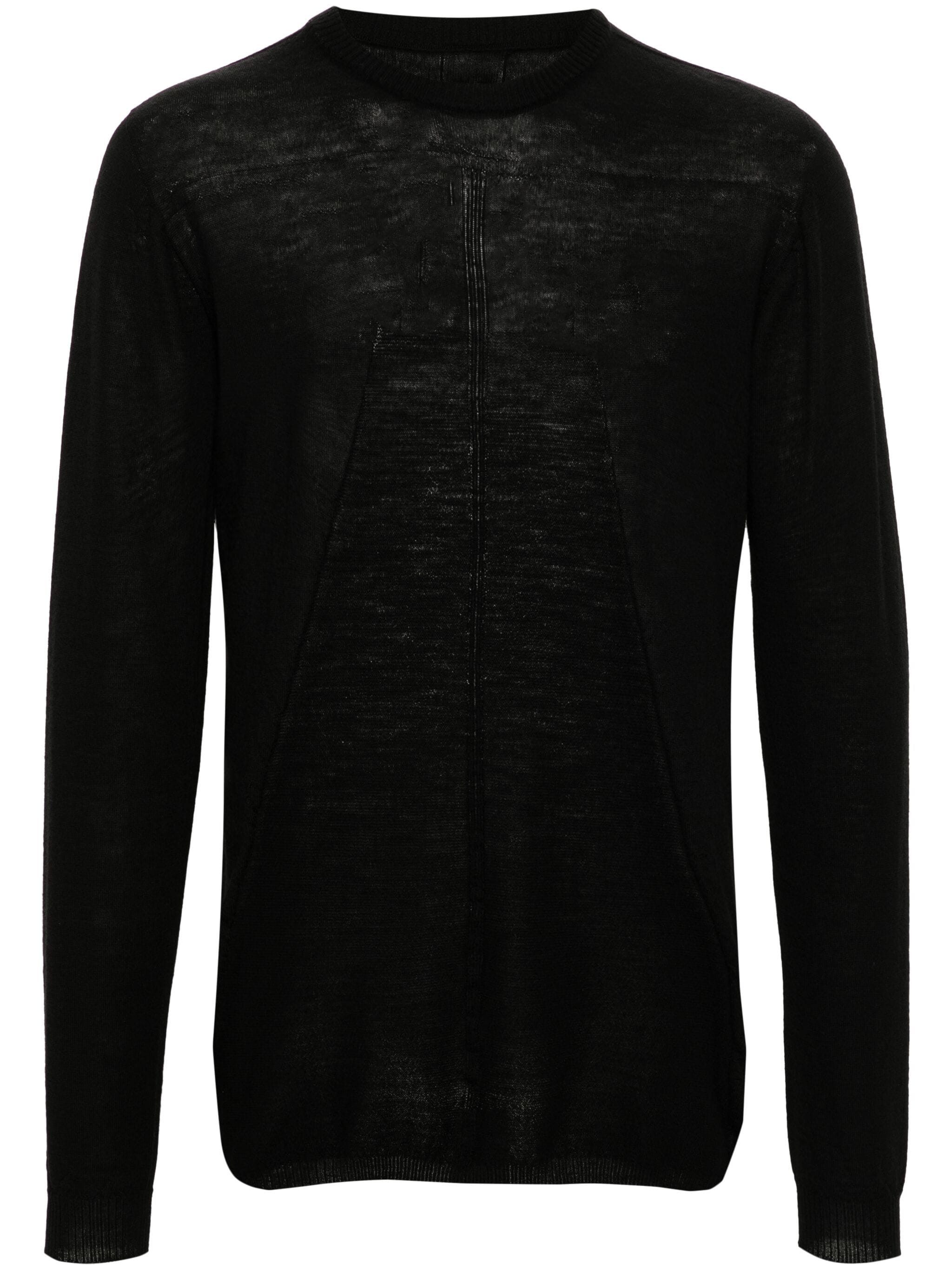 RICK OWENS BIKER LEVEL VIRGIN-WOOL JUMPER