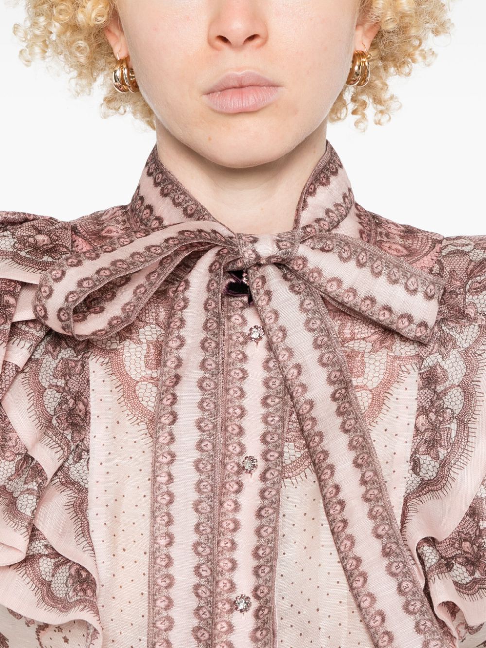 ZIMMERMANN FRILLED BLOUSE