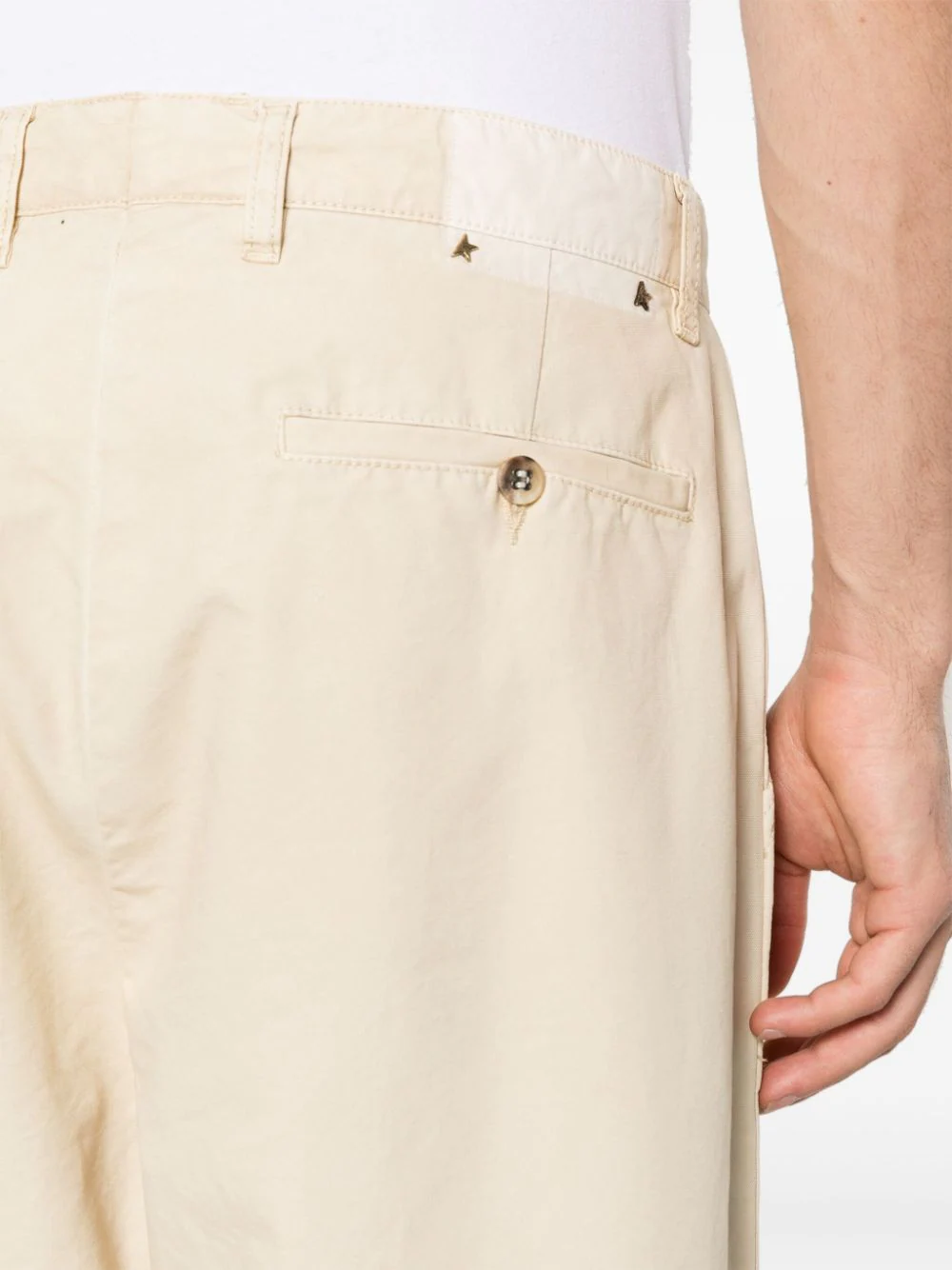 GOLDEN GOOSE TAPERED-LEG COTTON TROUSERS