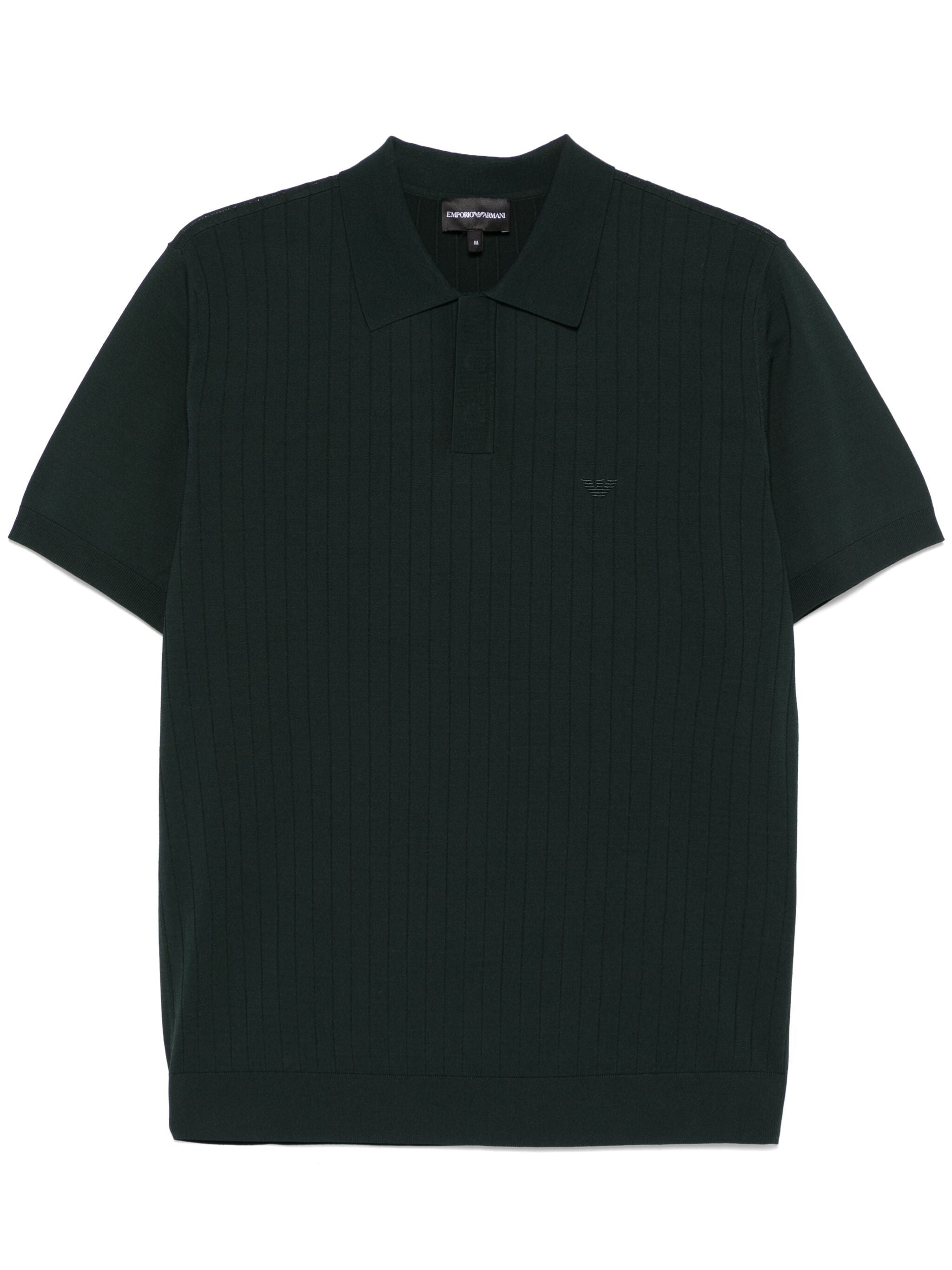 EMPORIO ARMANI LOGO-EMBROIDERED POLO SHIRT