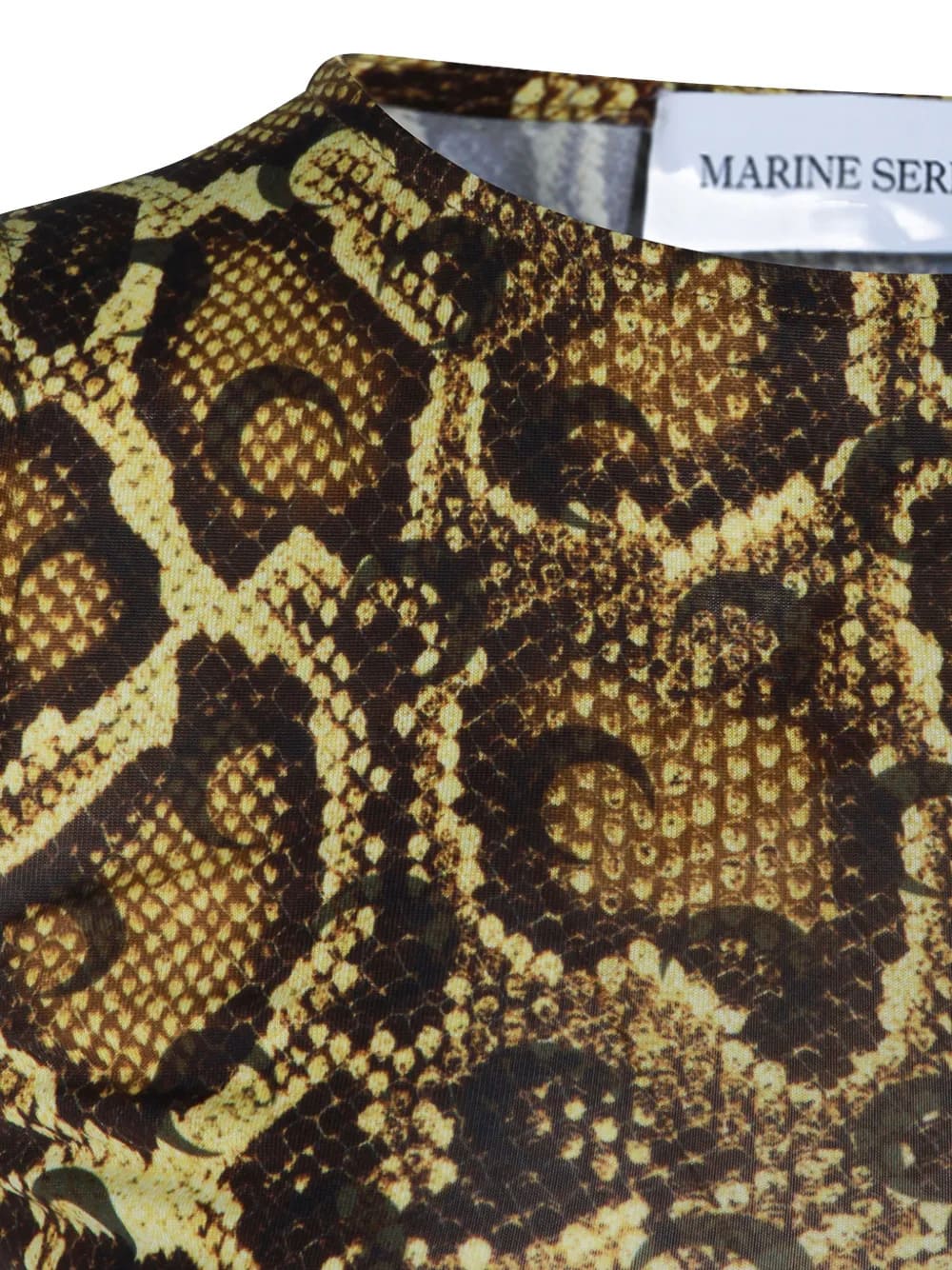 VESTIDO MARINE SERRE SNAKE-PRINT