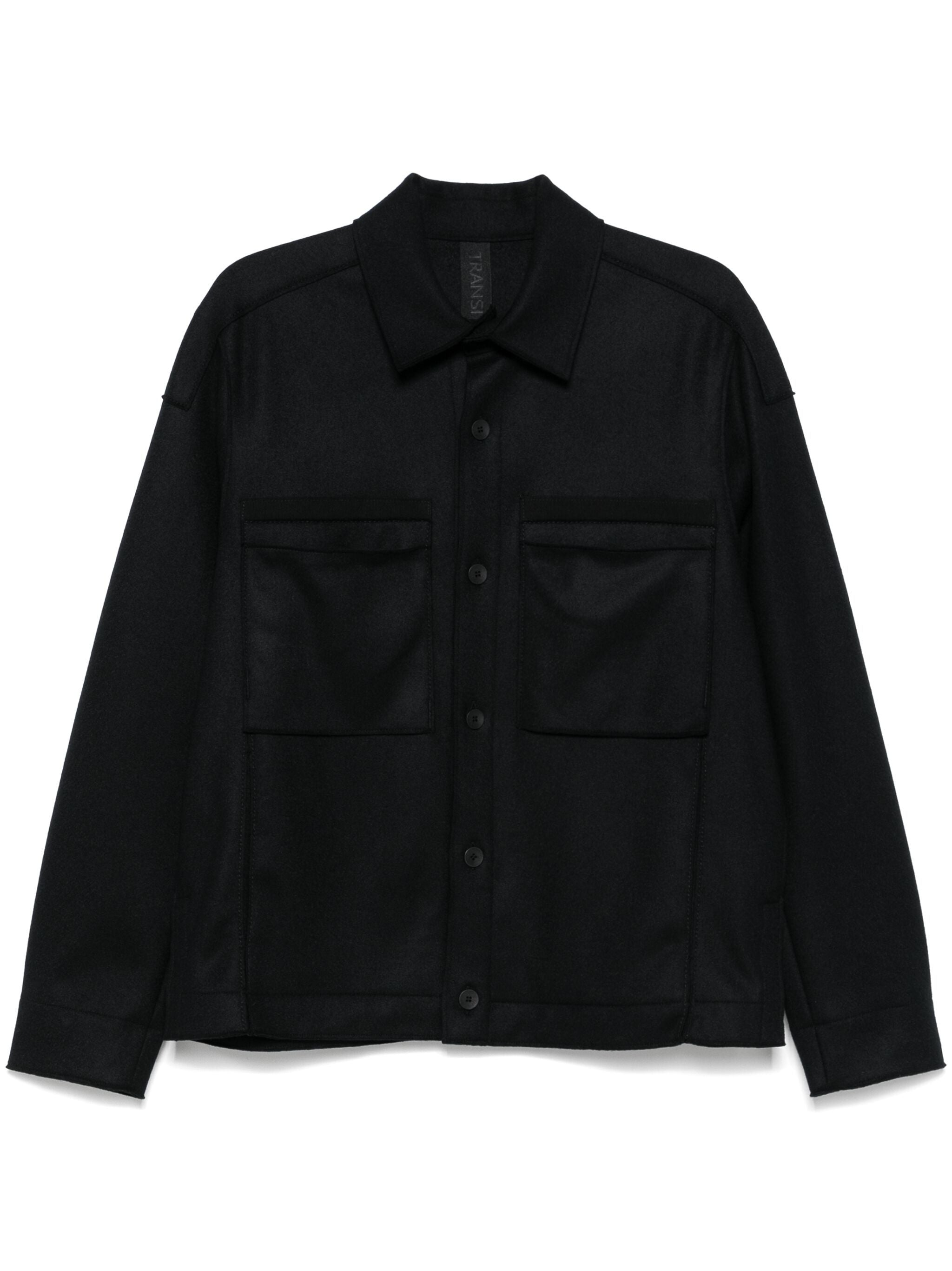 TRANSIT WOOL RAW-CUT OVERSHIRT