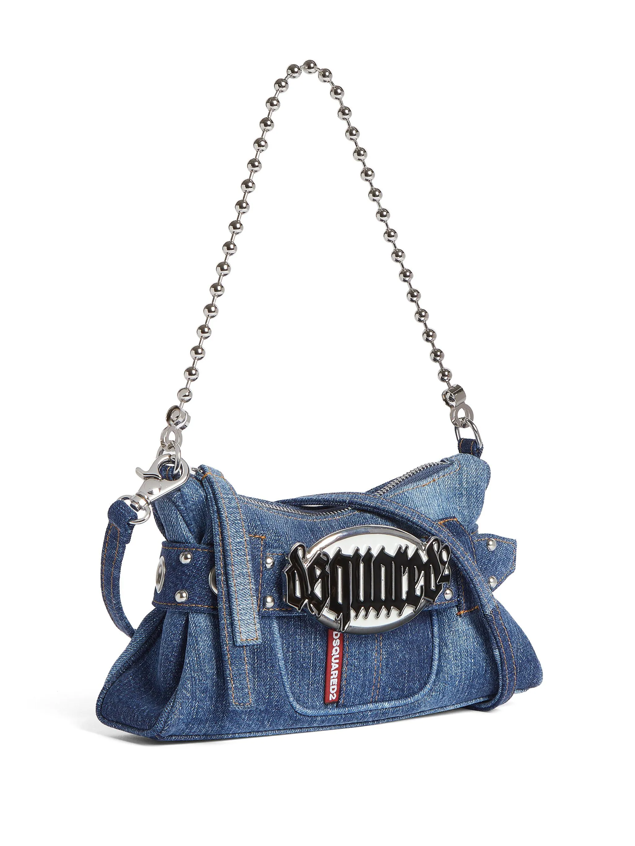 DSQUARED2 GOTHIC DENIM CLUTCH BAG