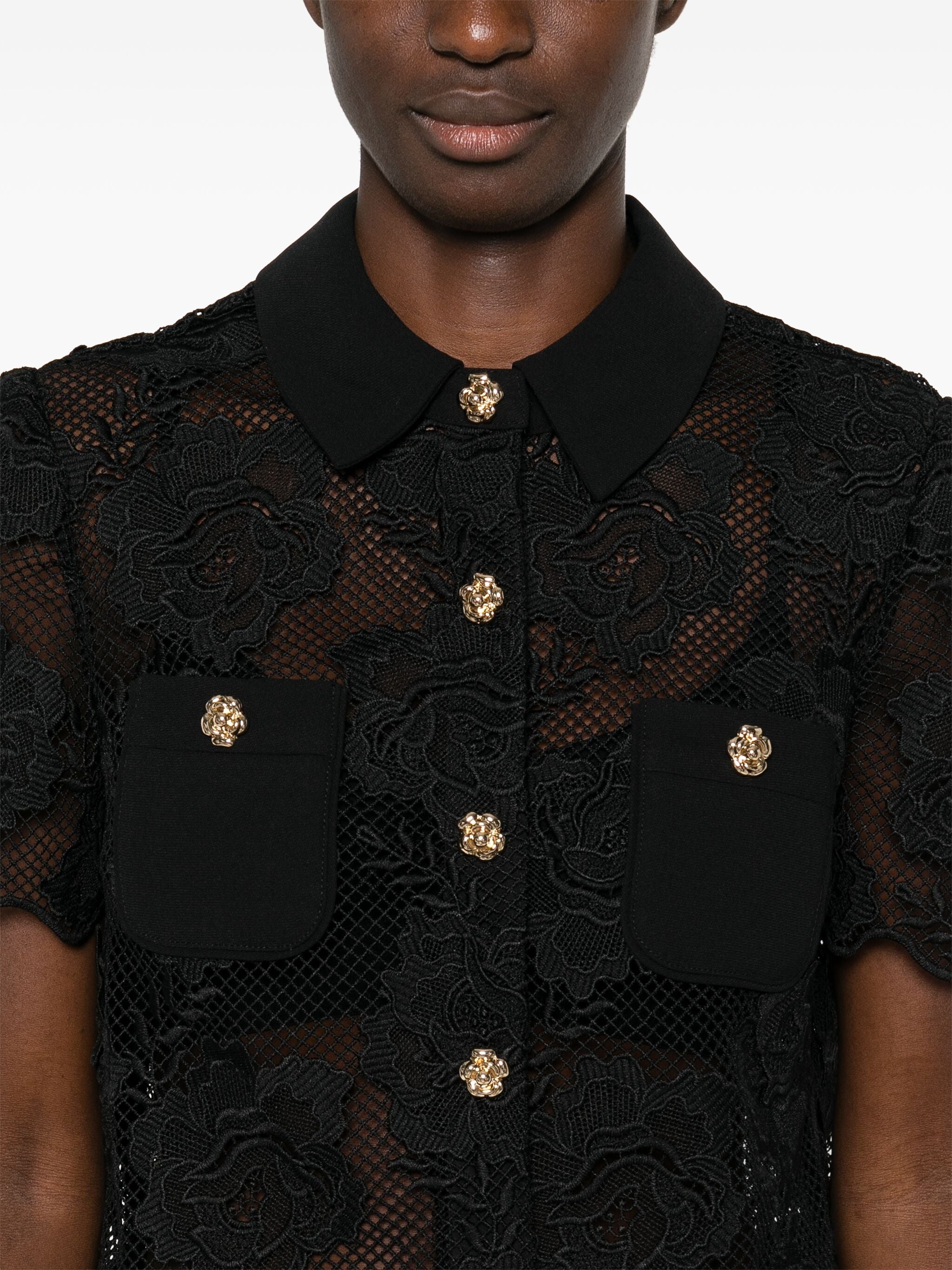 SELF-PORTRAIT LACE SHIRT