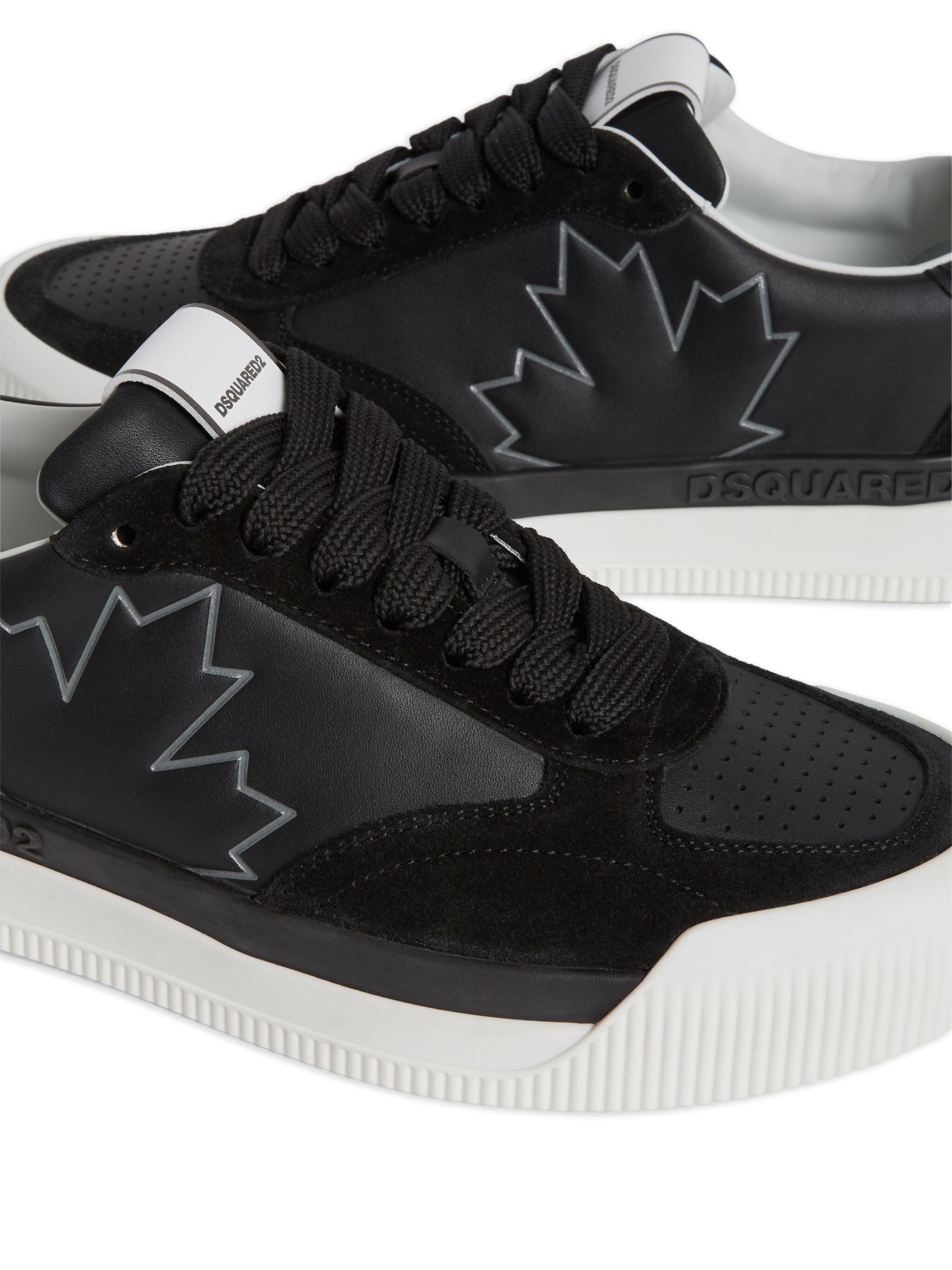 DSQUARED OGO-PRINT LOW-TOP SNEAKERS