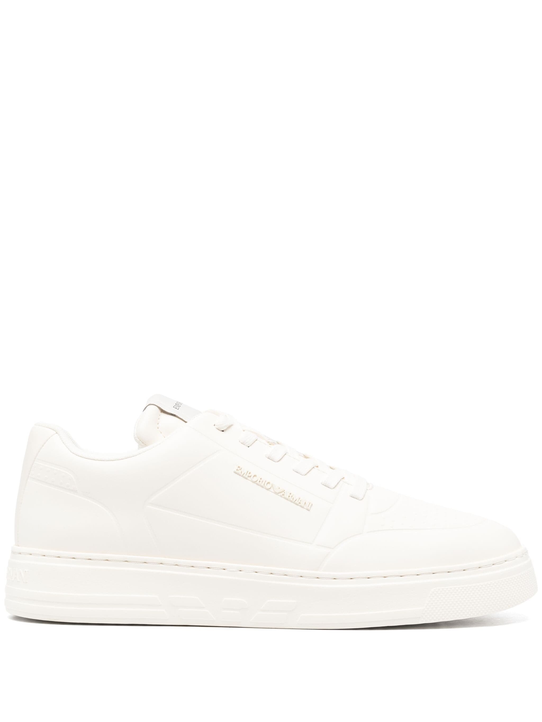 EMPORIO ARMANI EMBOSSED-LOGO SNEAKERS