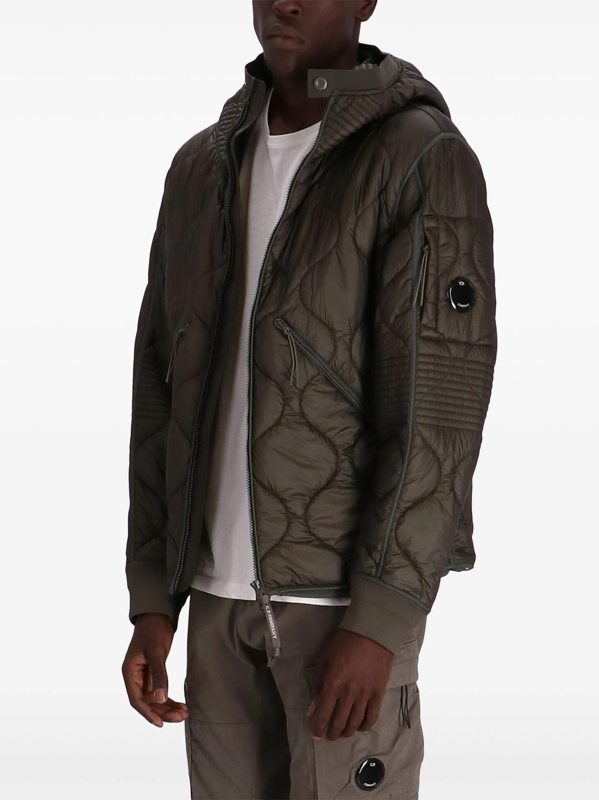 CP COMPANY PADDED HOODED JACKET