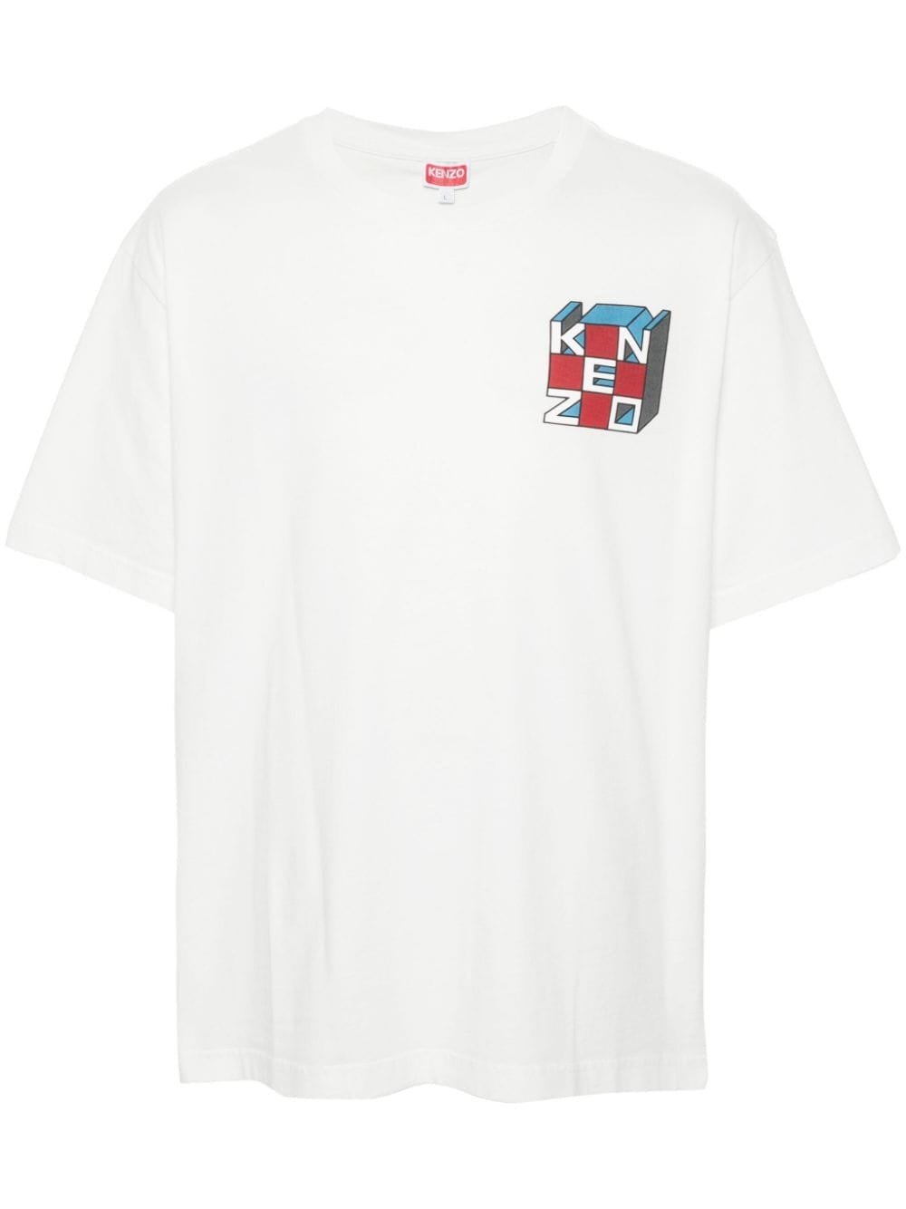 KENZO KUBE LOGO-PRINT T-SHIRT