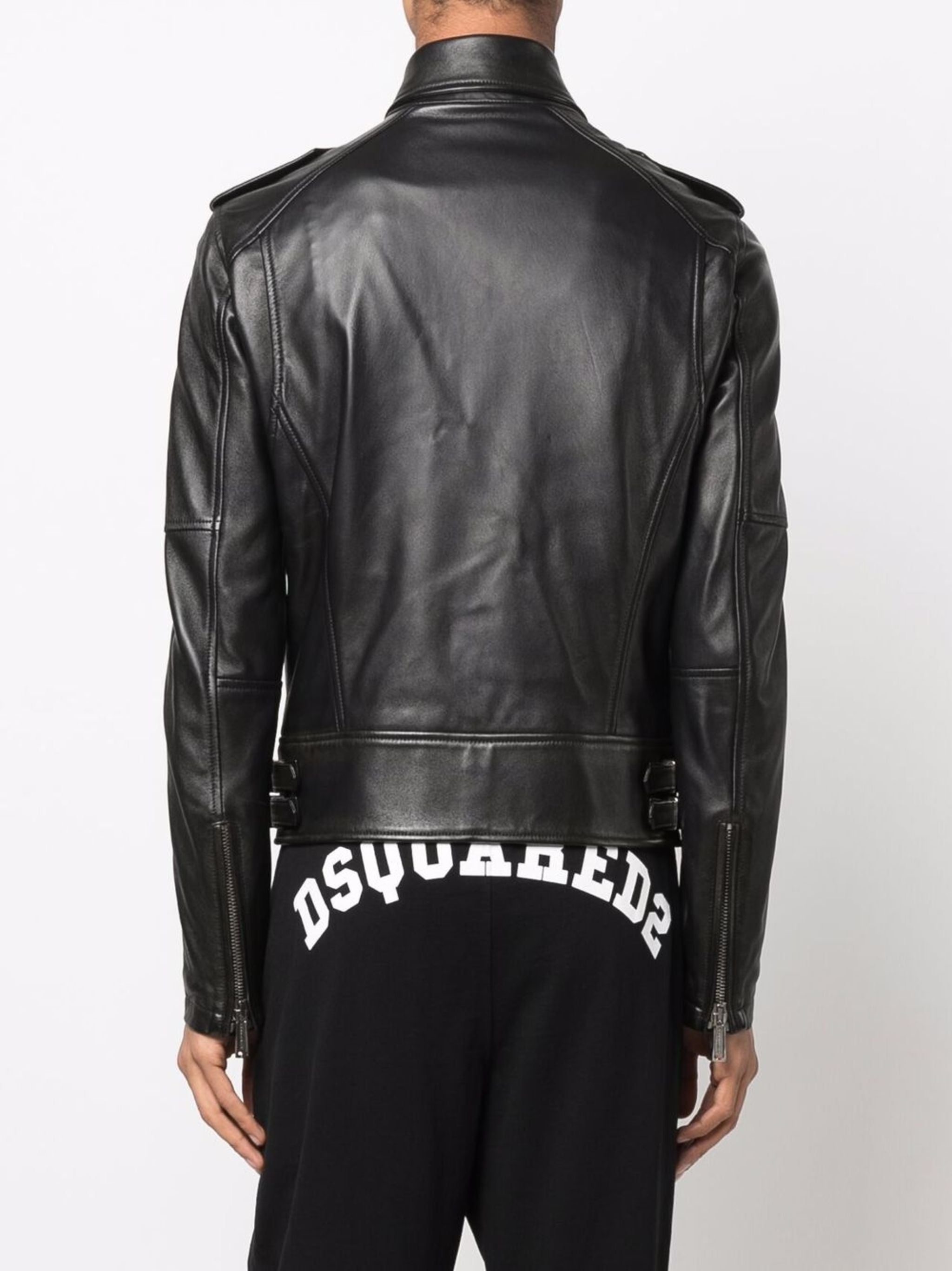 DSQUARED2 LEATHER BIKER JACKET