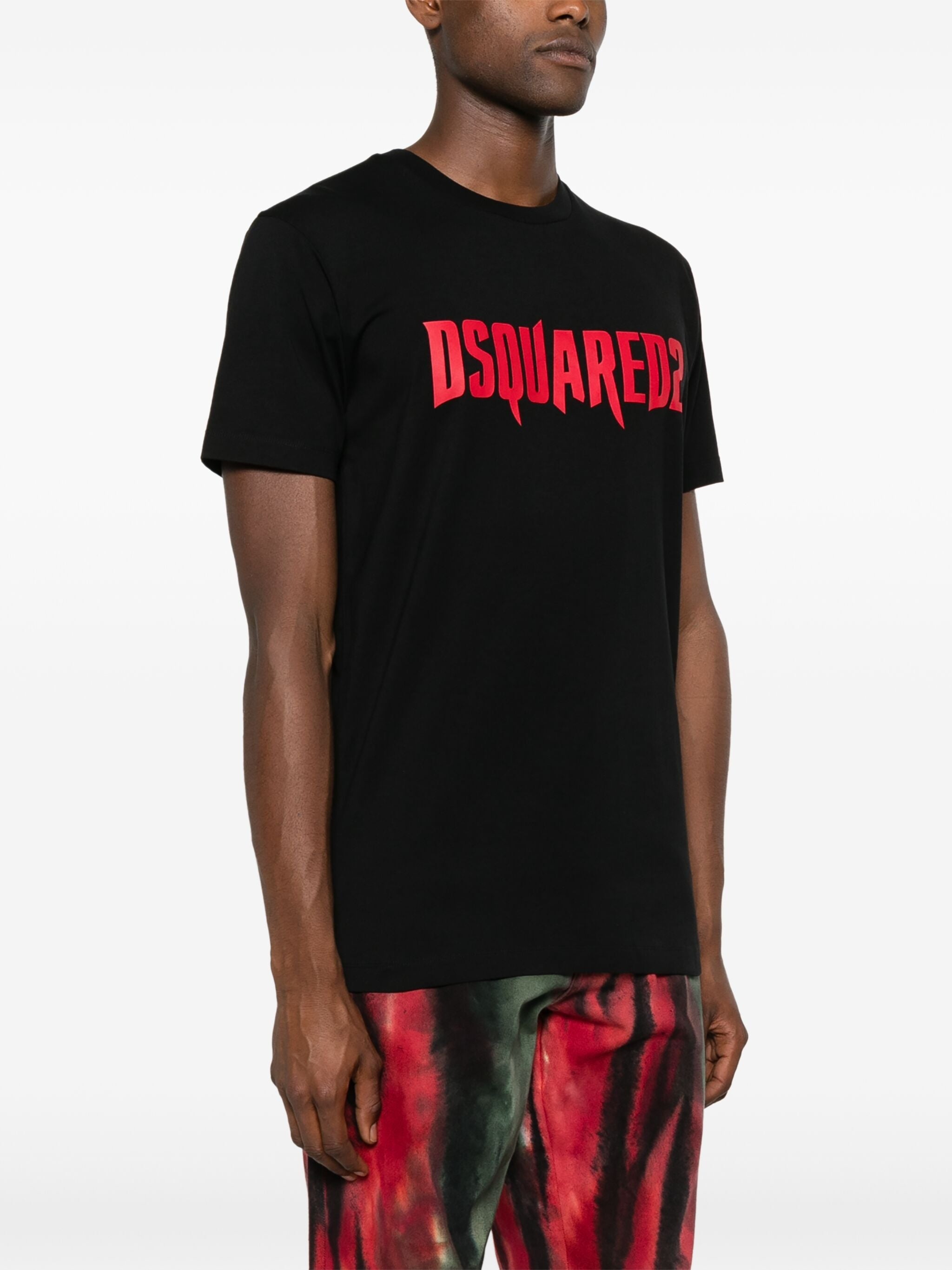 DSQUARED2 LOGO-PRINT COTTON T-SHIRT