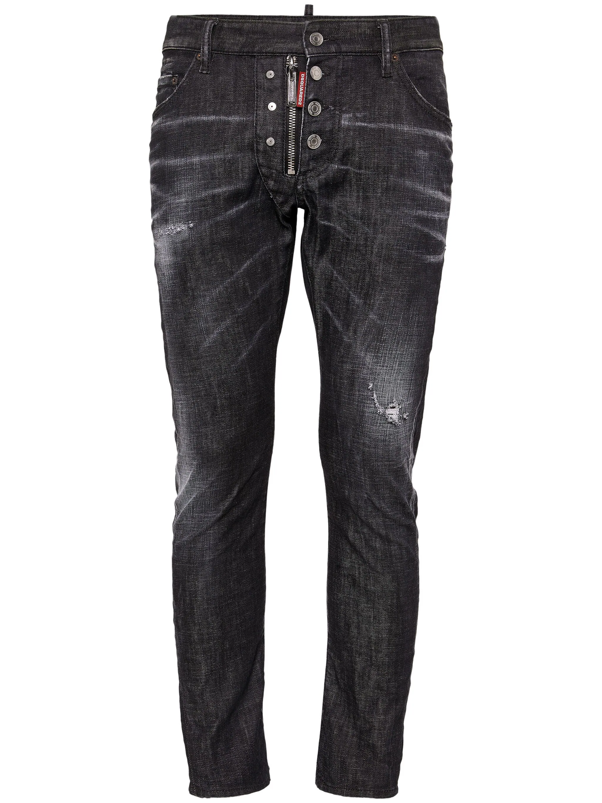 DSQUARED2 DISTRESSED-EFFECT SLIM-FIT JEANS