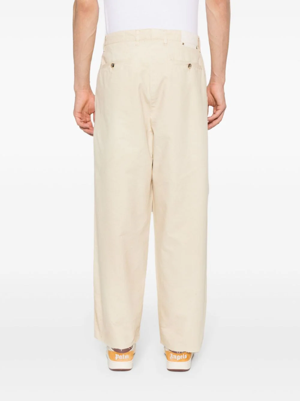 GOLDEN GOOSE TAPERED-LEG COTTON TROUSERS