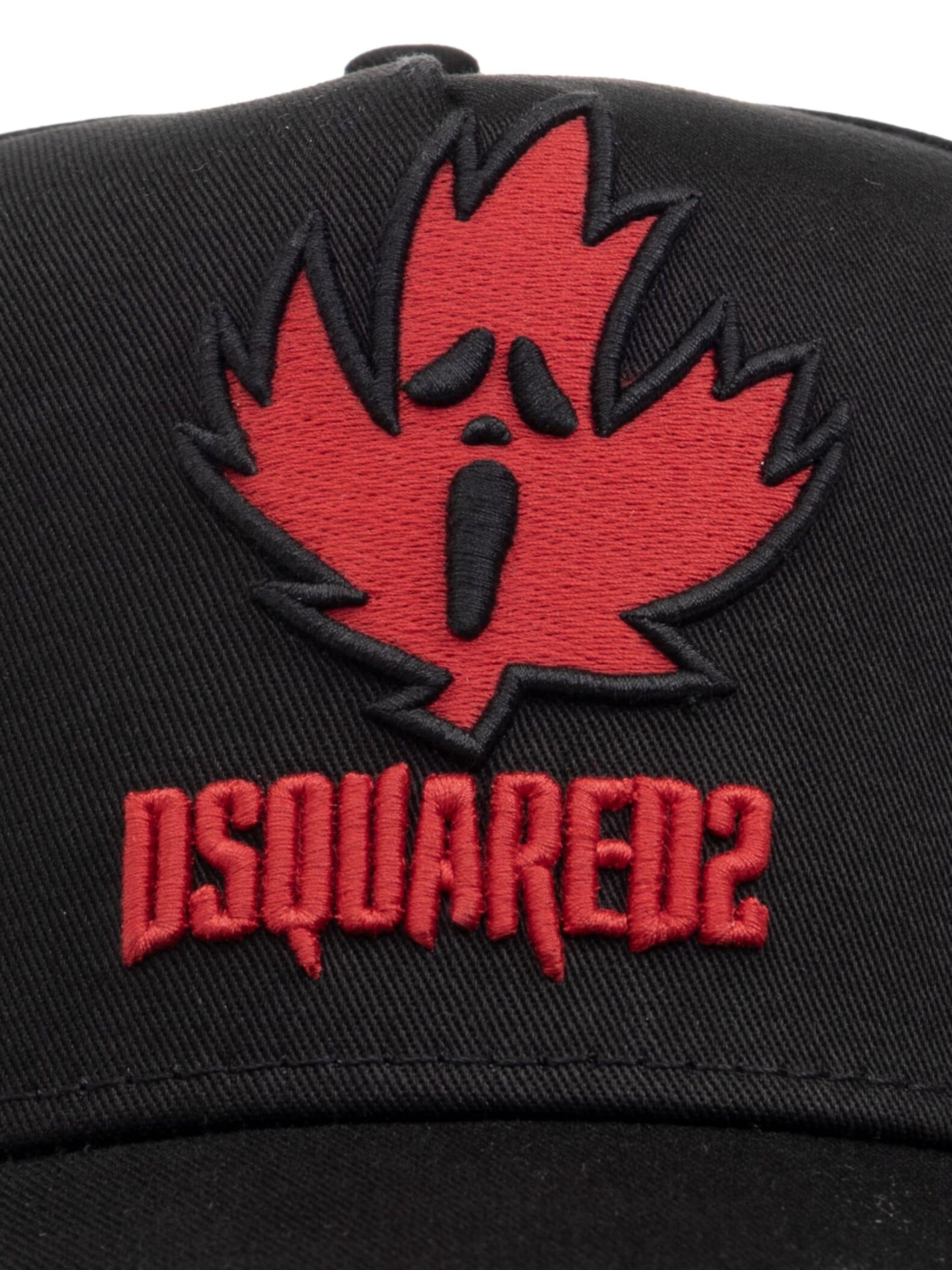 DSQUARED2 LOGO-APPLIQUÉ COTTON CAP