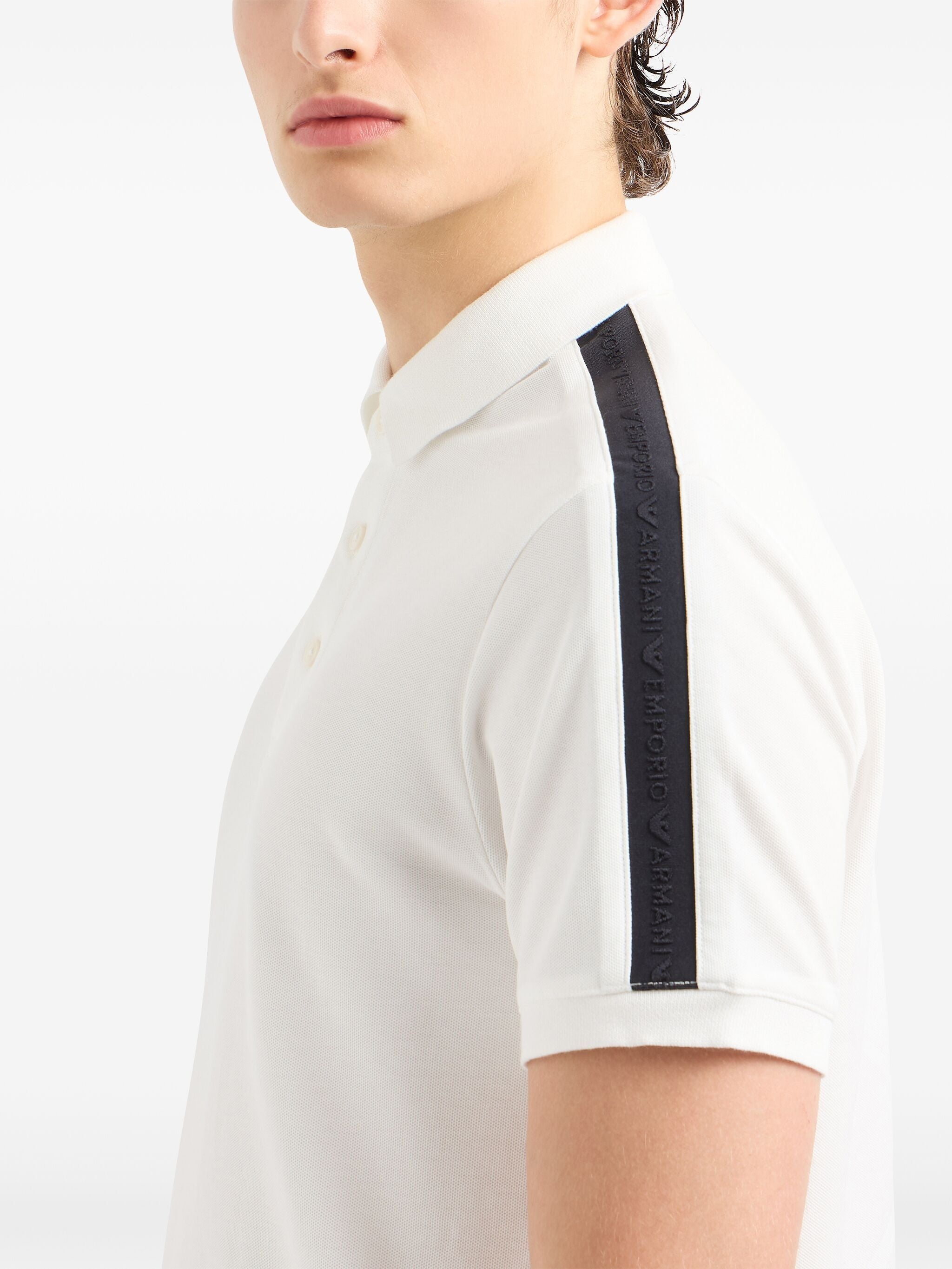 EMPORIO ARMANI LOGO-TAPE POLO SHIRT