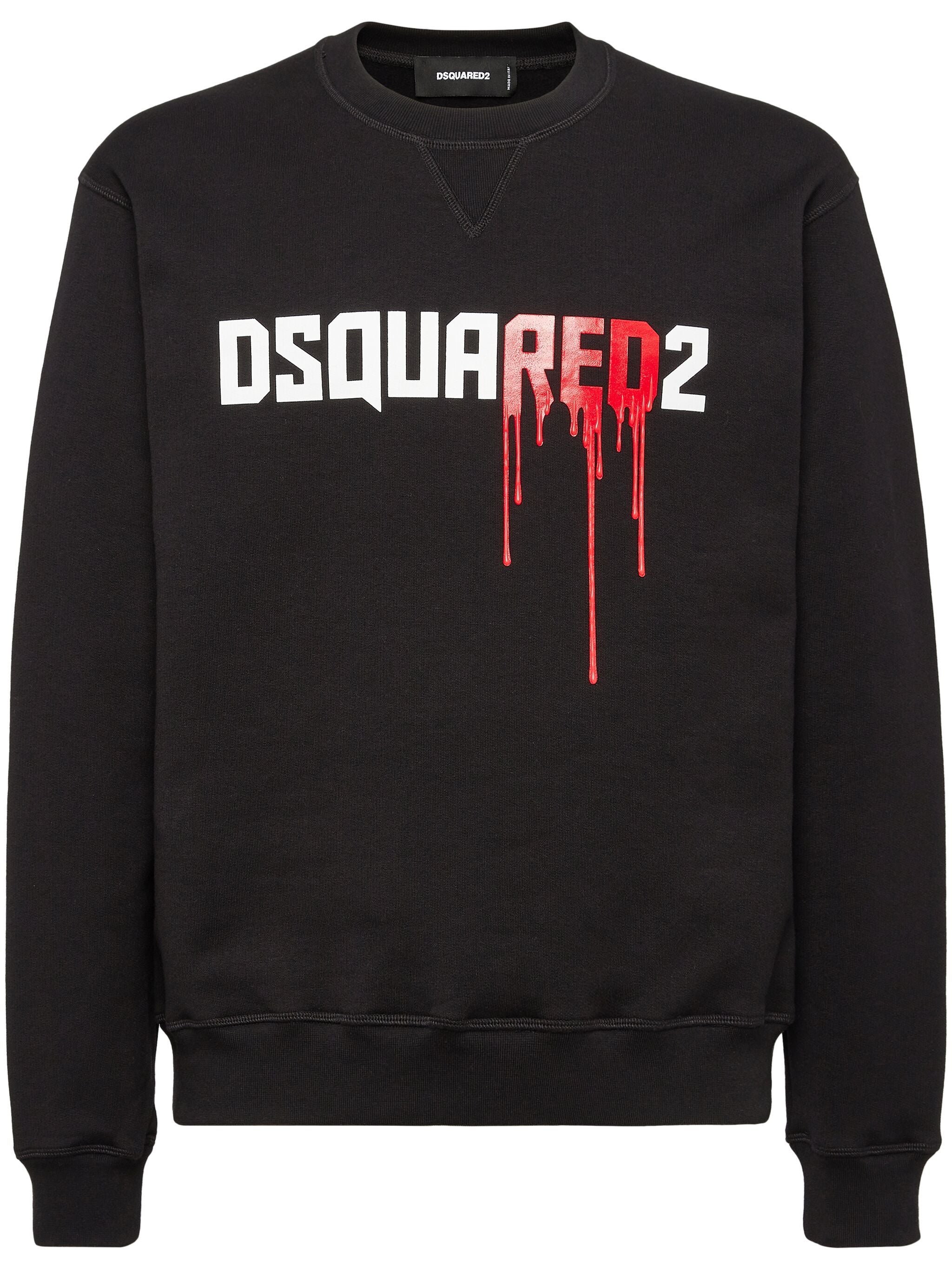 DSQUARED2 LOGO-PRINT COTTON SWEATSHIRT