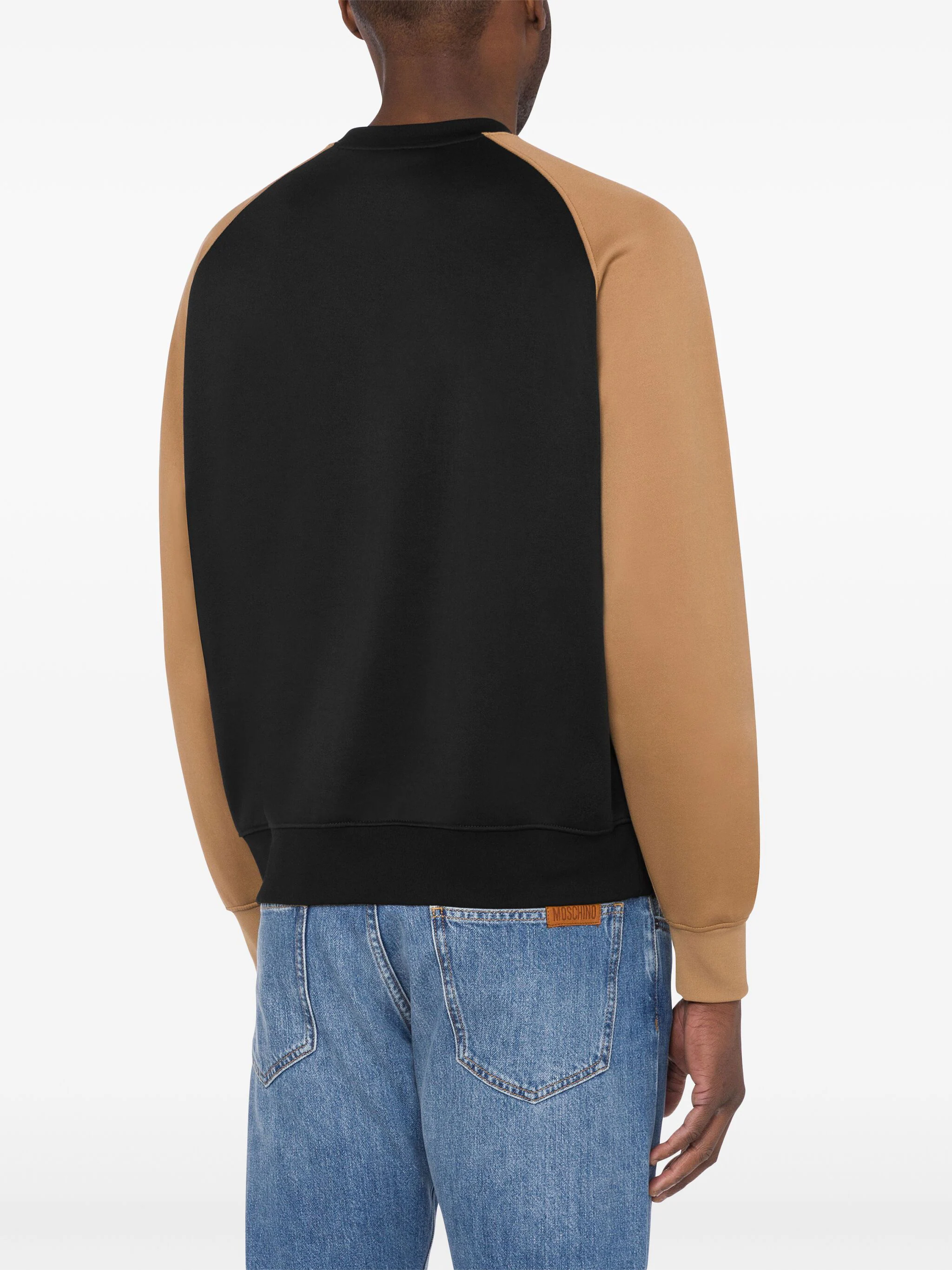 MOSCHINO COLOUR-BLOCK CREW-NECK SWEATSHIRT