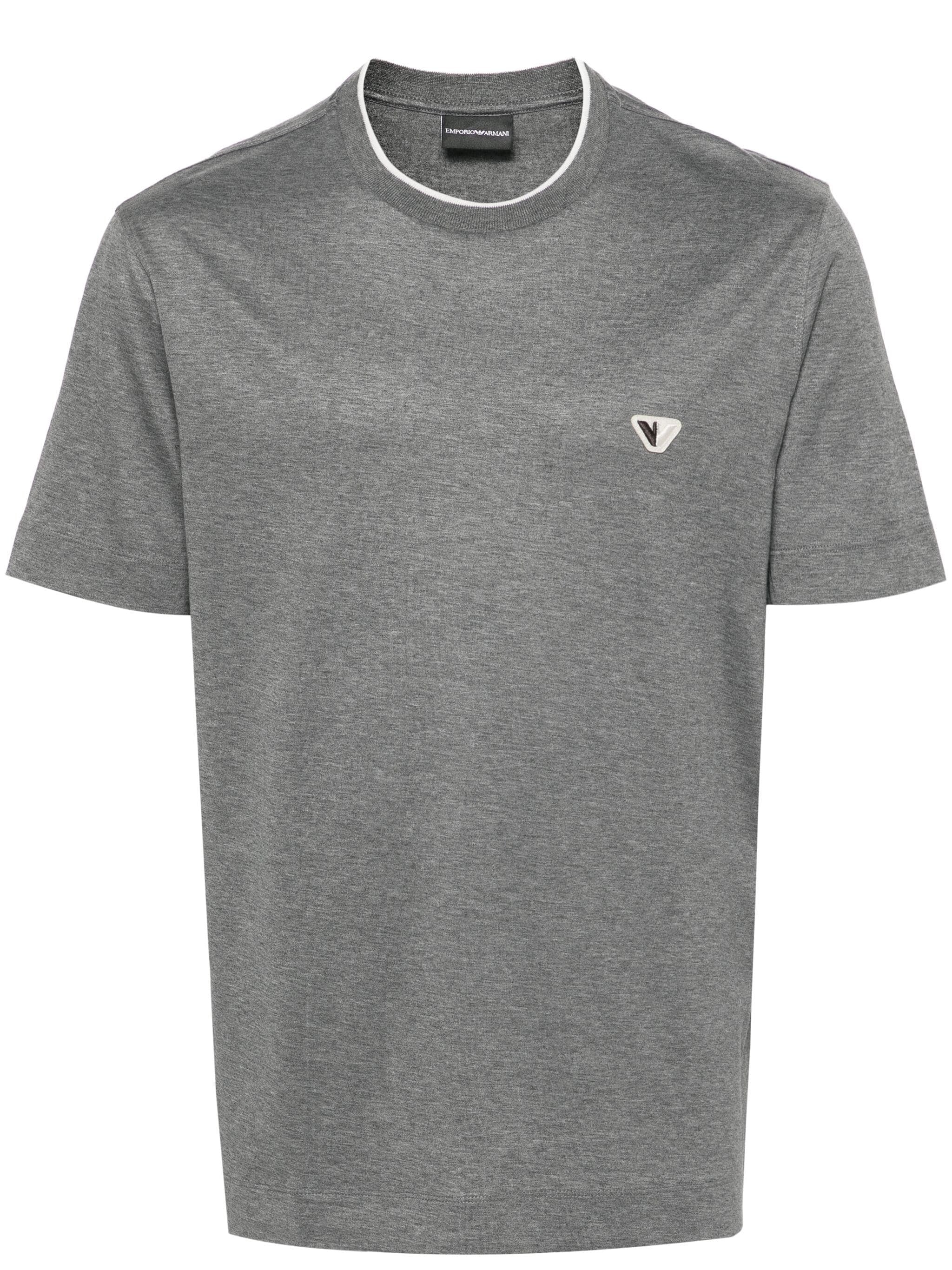 EMPORIO ARMANI LOGO-PATCH T-SHIRT