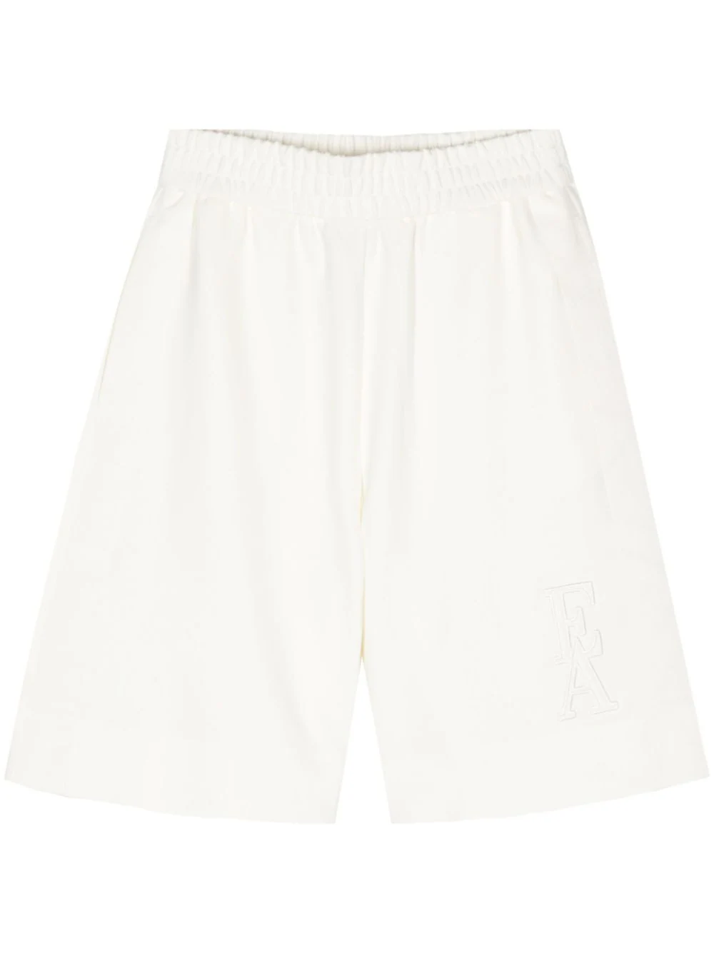 EMPORIO ARMANI LOGO-EMBROIDERED TRACK SHORTS