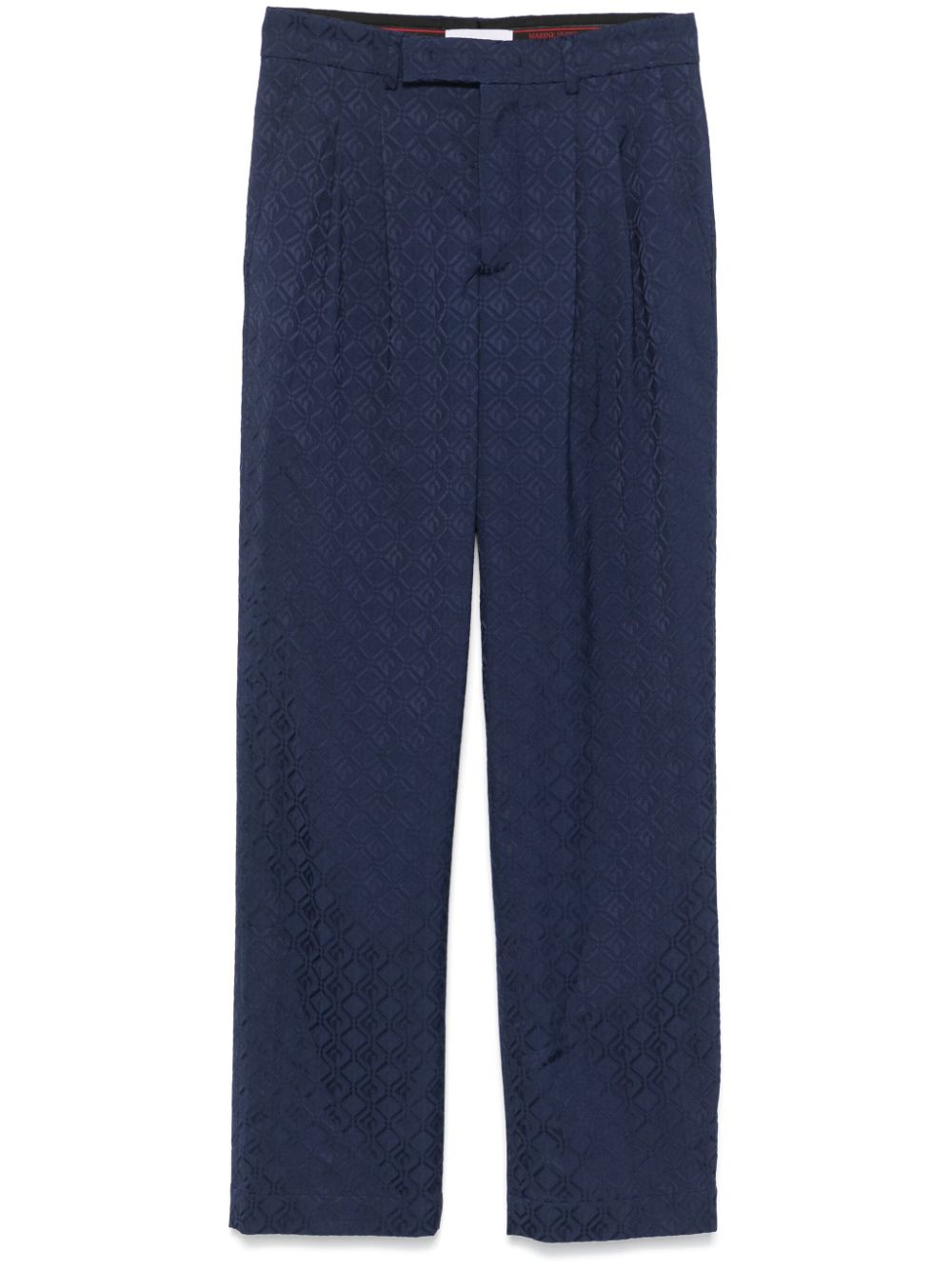 MARINE SERRE MOON DIAMOND-JACQUARD TROUSERS