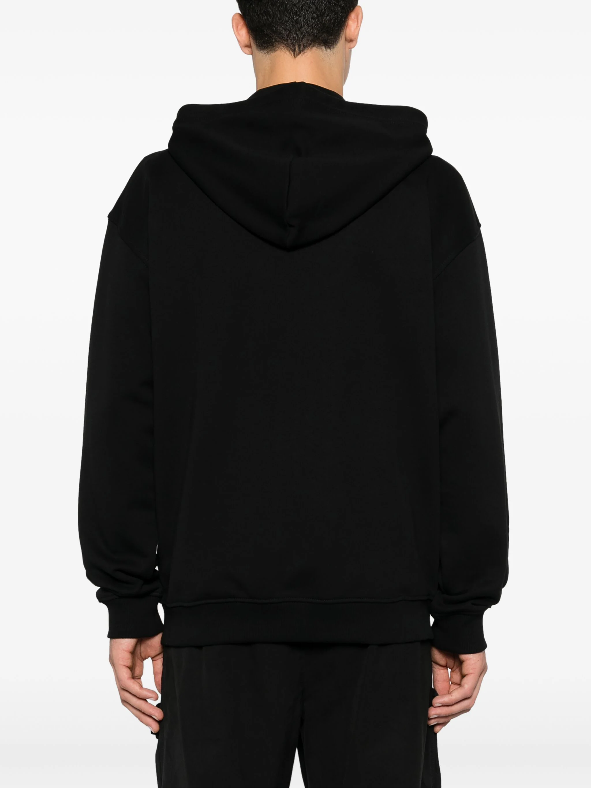 DIESEL LOGO-EMBROIDERED HOODIE