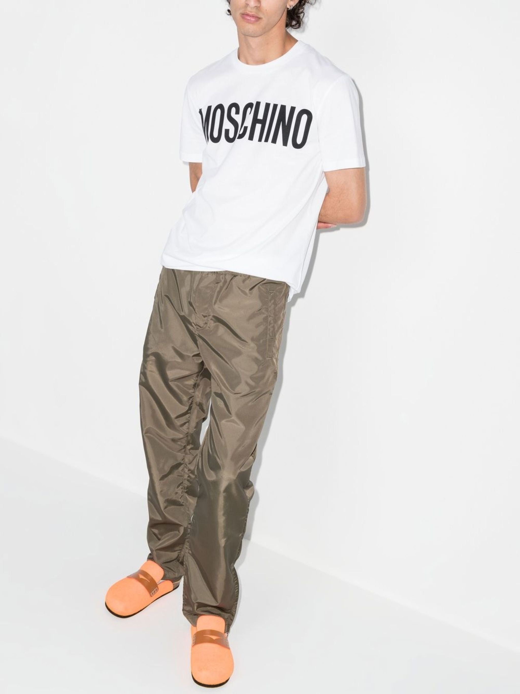 MOSCHINO LOGO-PRINT ORGANIC COTTON T-SHIRT