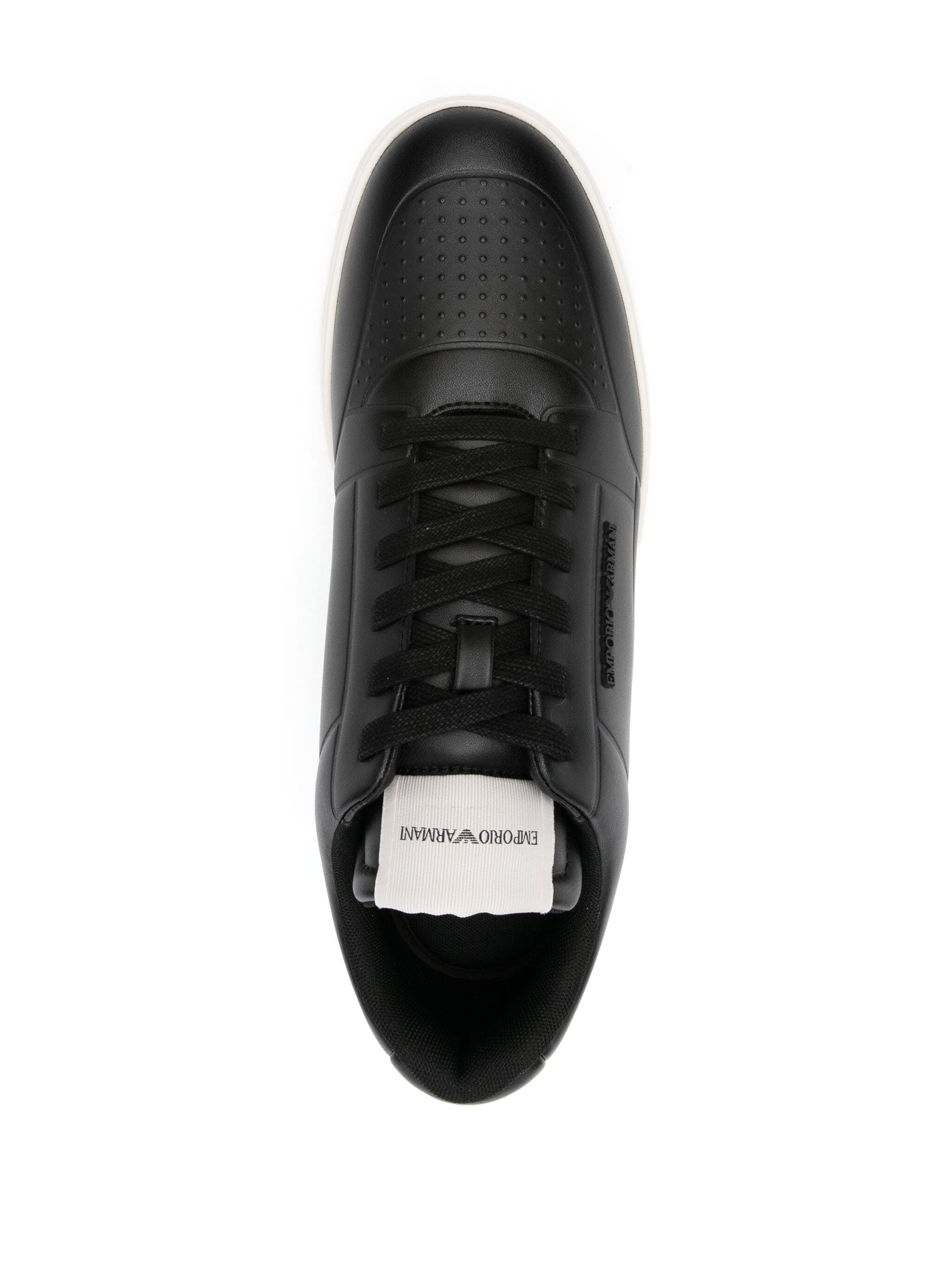 EMPORIO ARMANI EMBOSSED-LOGO SNEAKERS