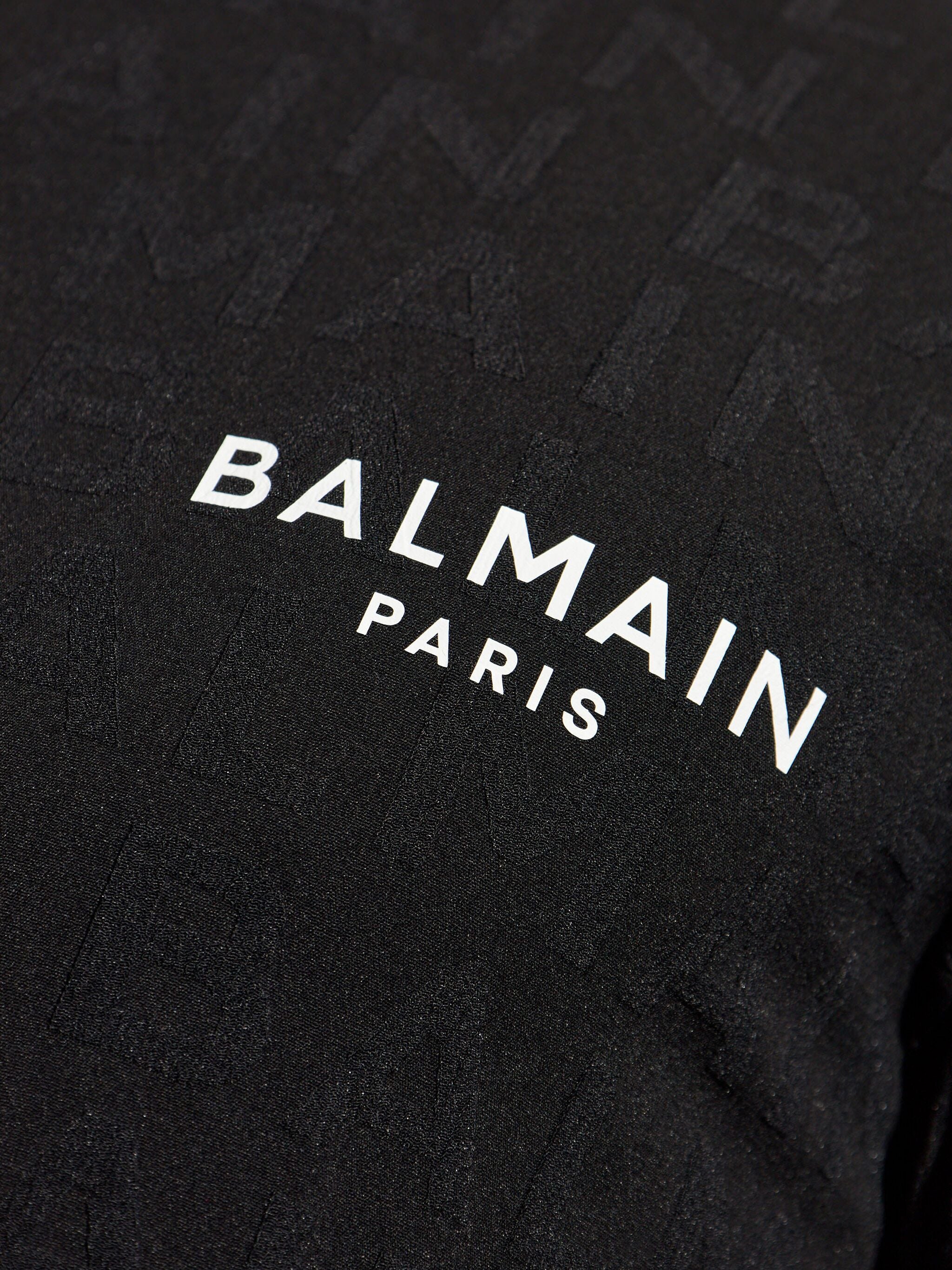 BALMAIN LOGO-PRINT CREW-NECK T-SHIRT