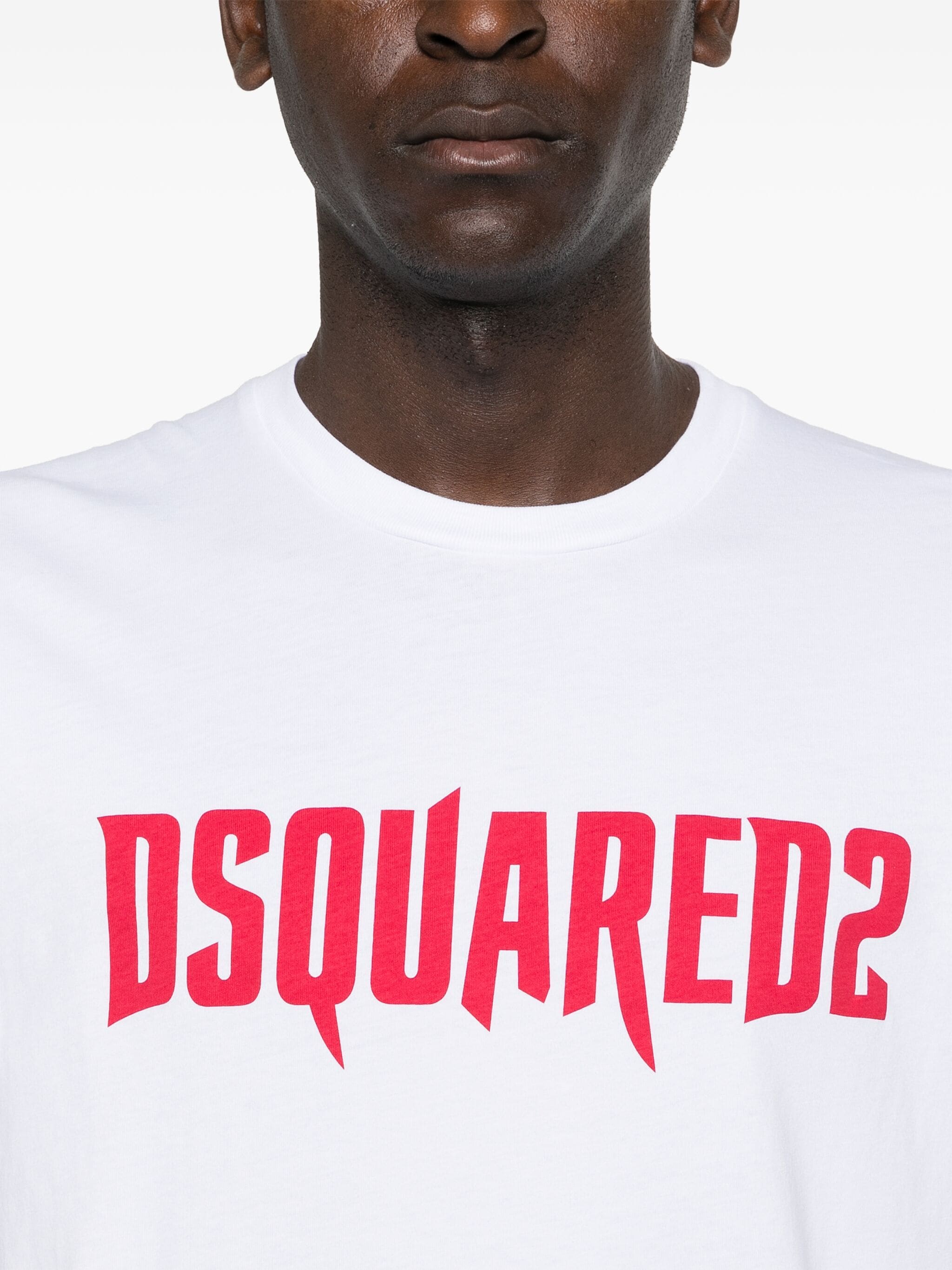 DSQUARED2 LOGO-PRINT COTTON T-SHIRT