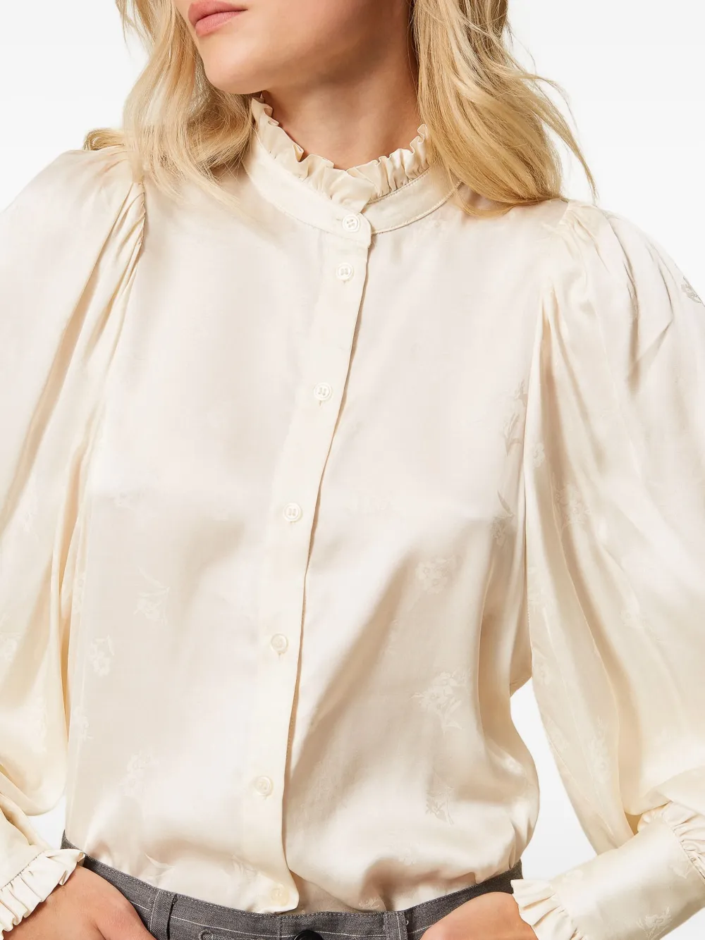 CAMISA TWINSET JACQUARD-SATIN