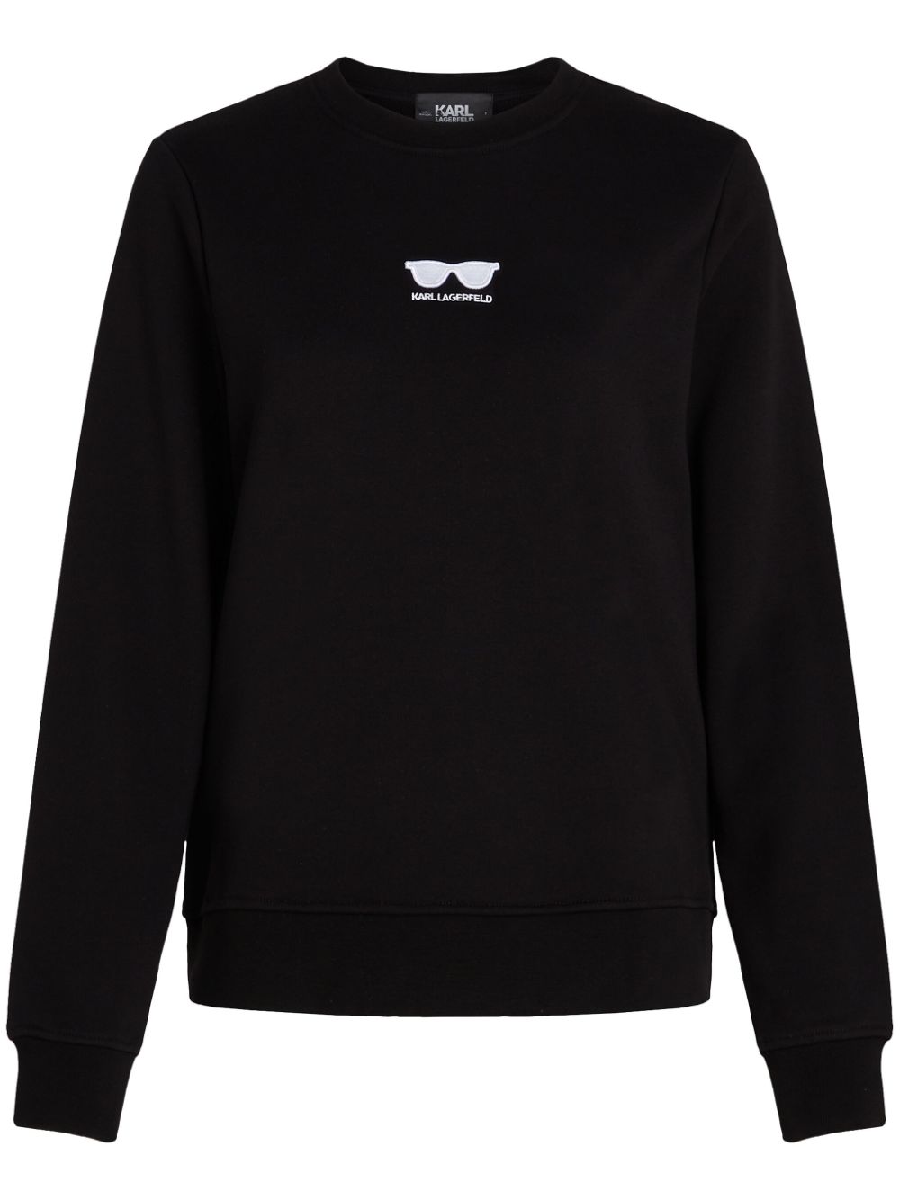 KARL LAGERFELD SUNGLASSES-EMBROIDERED SWEATSHIRT