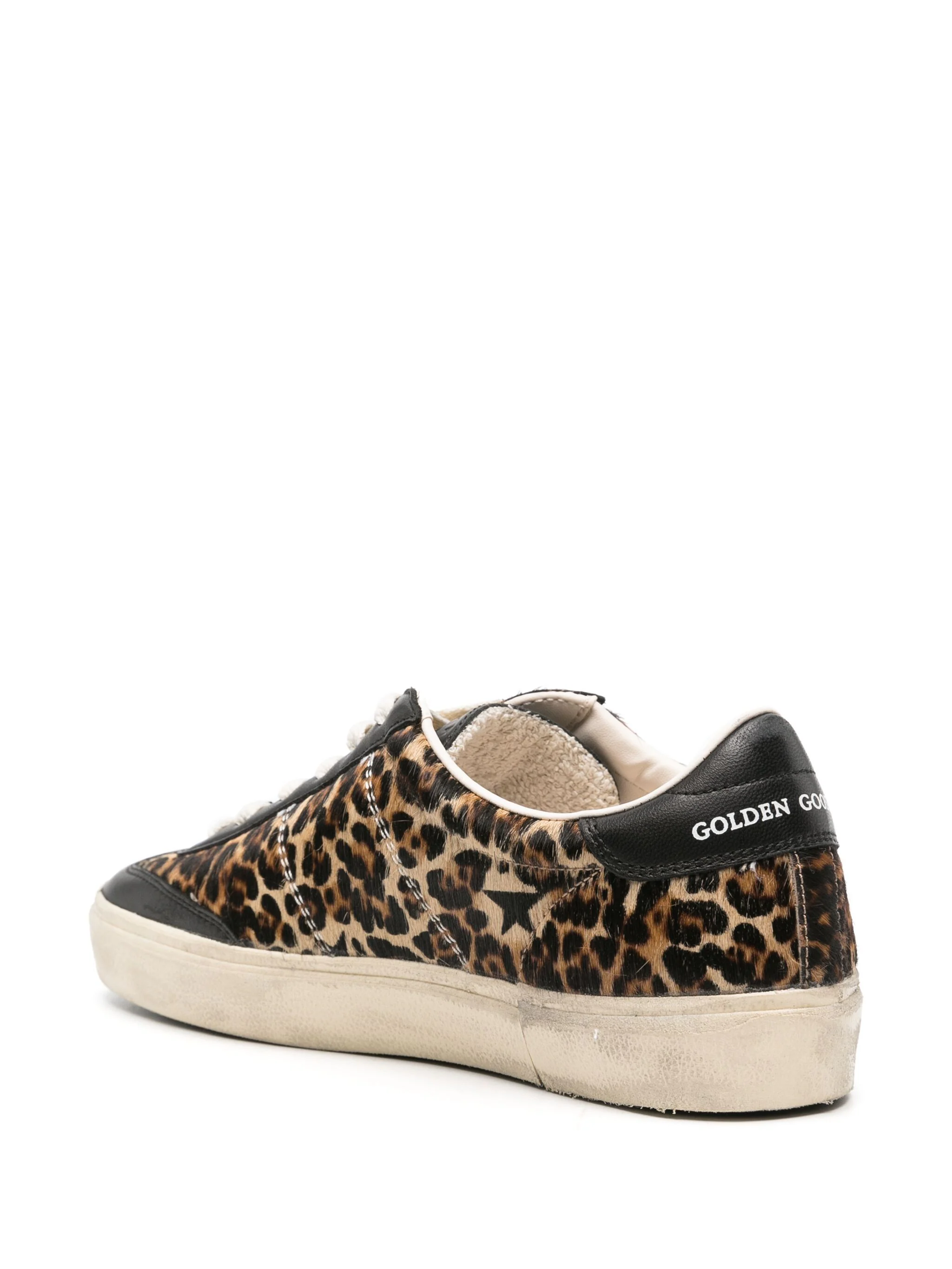 GOLDEN GOOSE SOUL STAR CHEETAH-PATTERN SNEAKERS