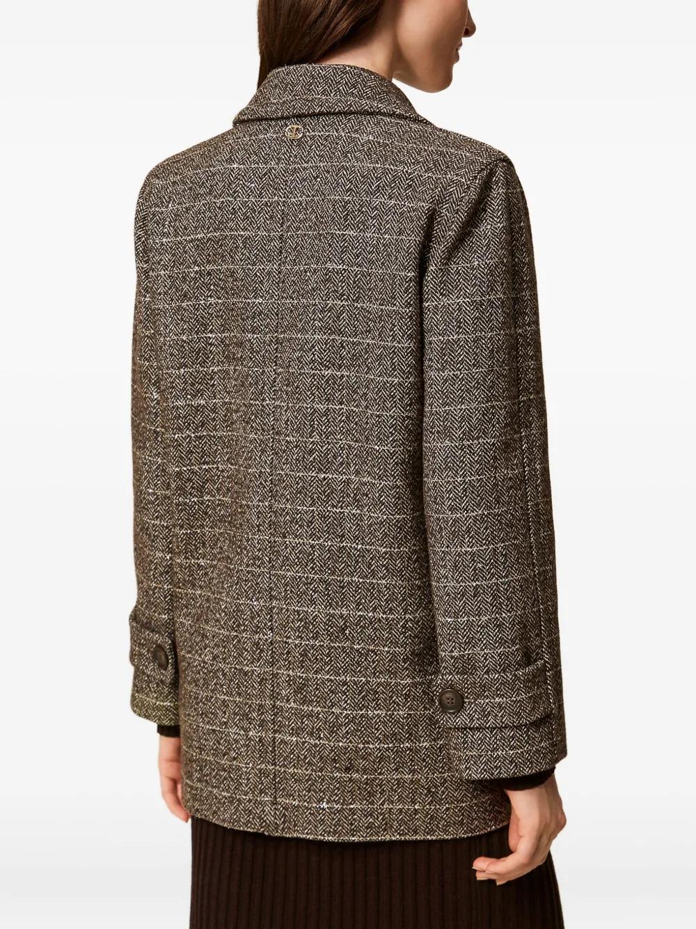 ABRIGO TWINSET HERRINGBONE