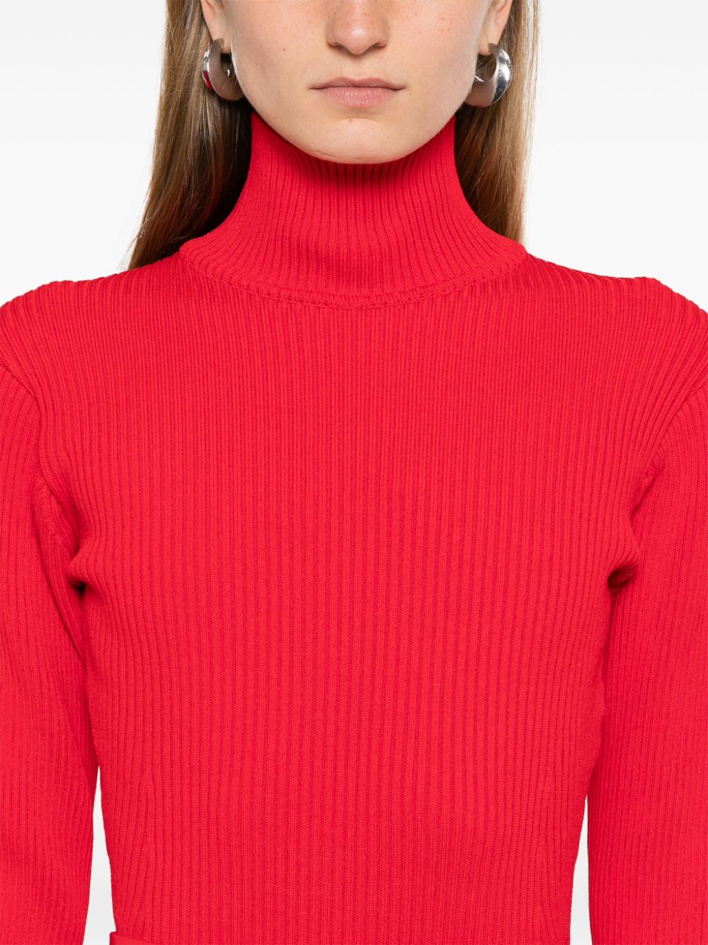 MAGDA BUTRYM RIBBED HIGH-NECK BODYSUIT