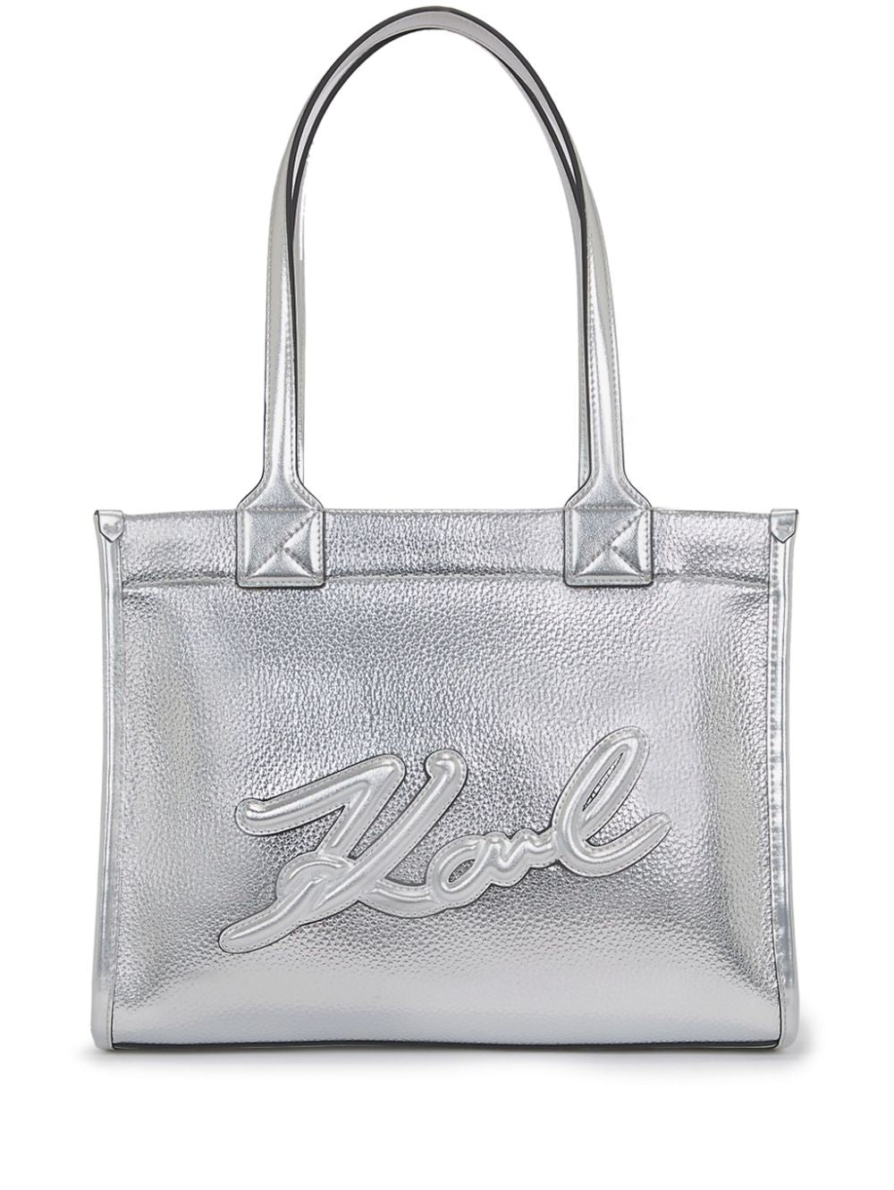 KARL LAGERFELD K/SKUARE GRAINY TOTE BAG