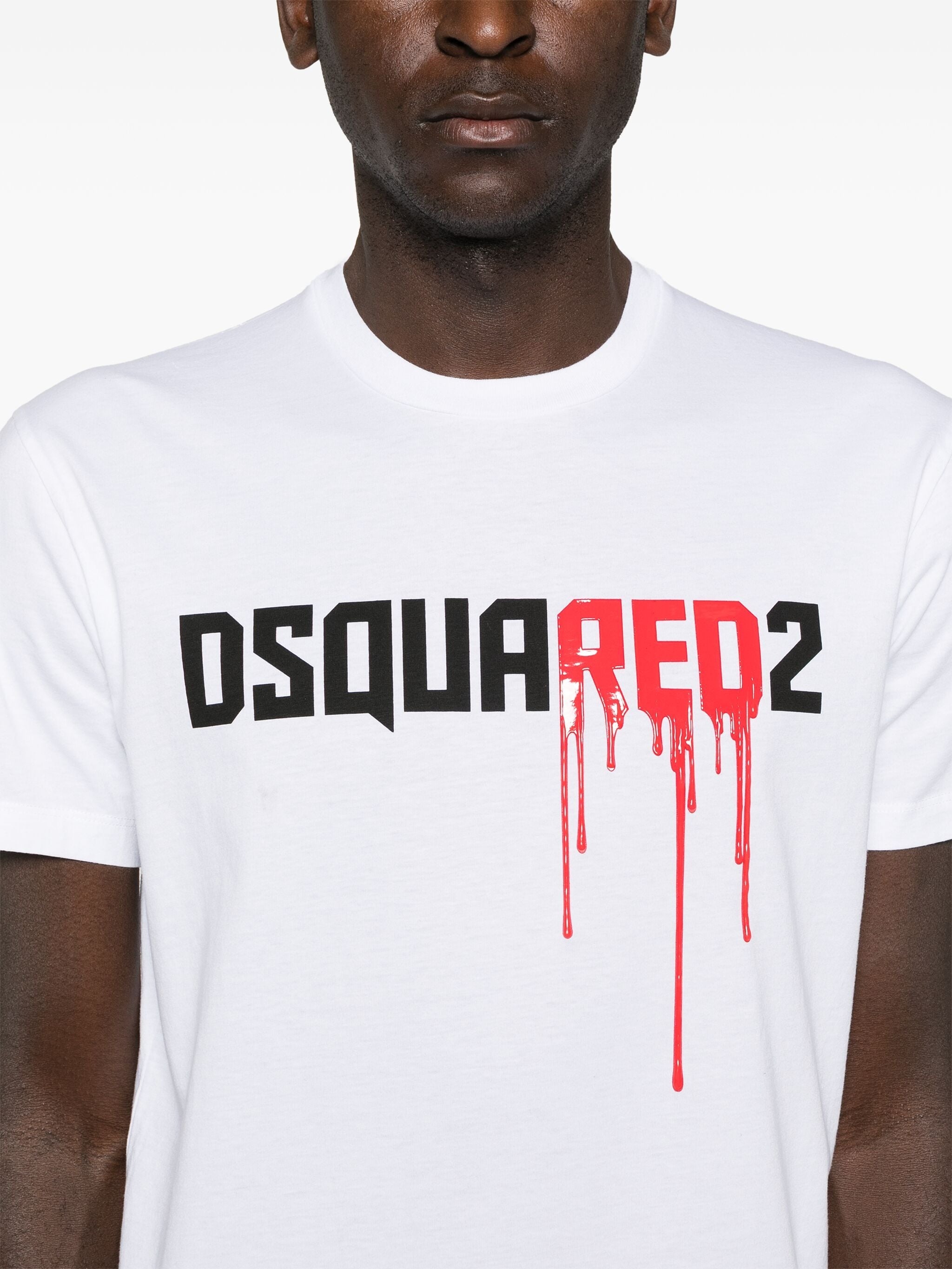 DSQUARED2 LOGO-PRINT COTTON T-SHIRT