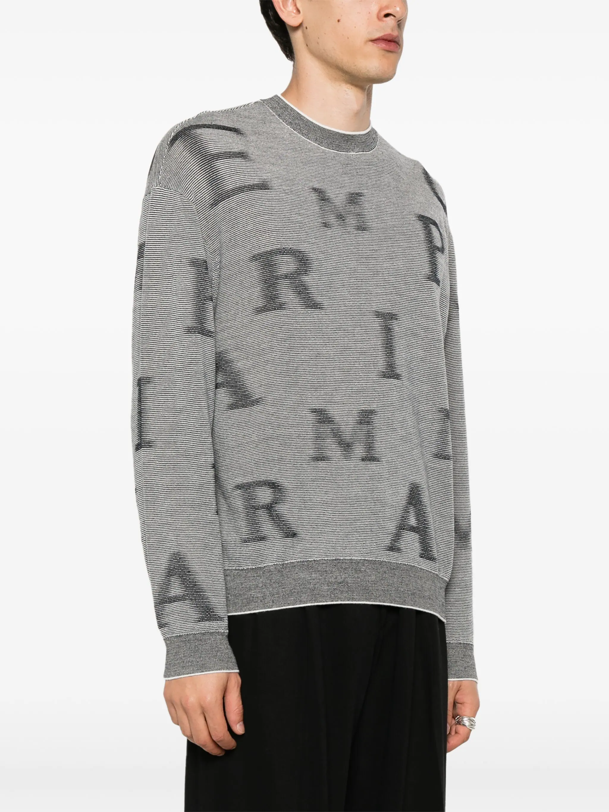 EMPORIO ARMANI CREW-NECK WOOL JUMPER