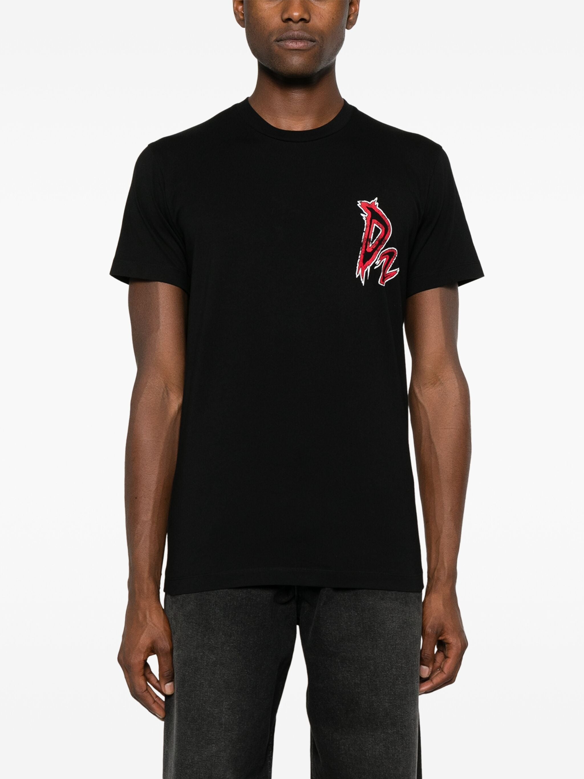 DSQUARED2 LOGO-PRINT COTTON T-SHIRT