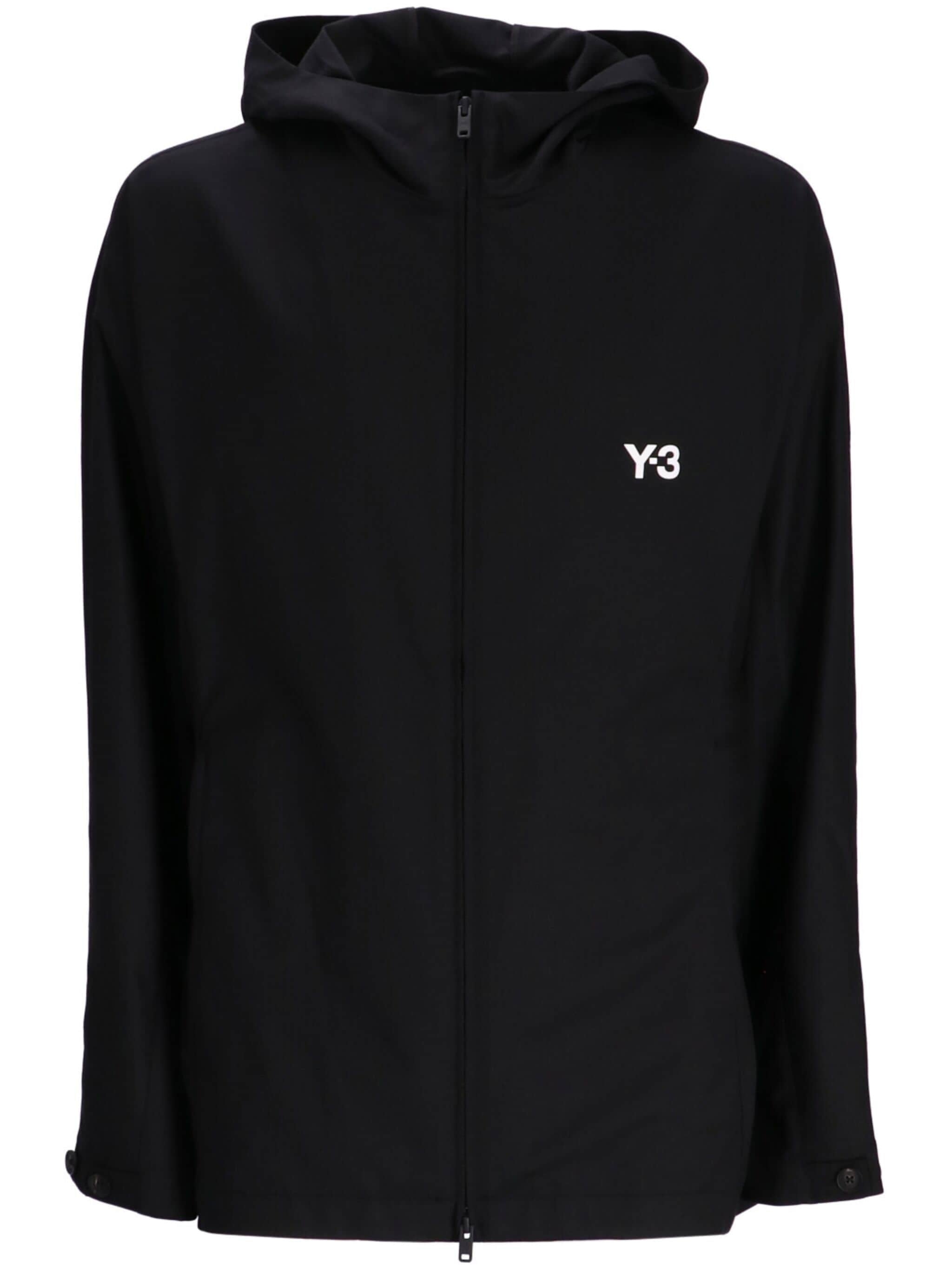 Y-3 LOGO-PRINT TRACK JACKET