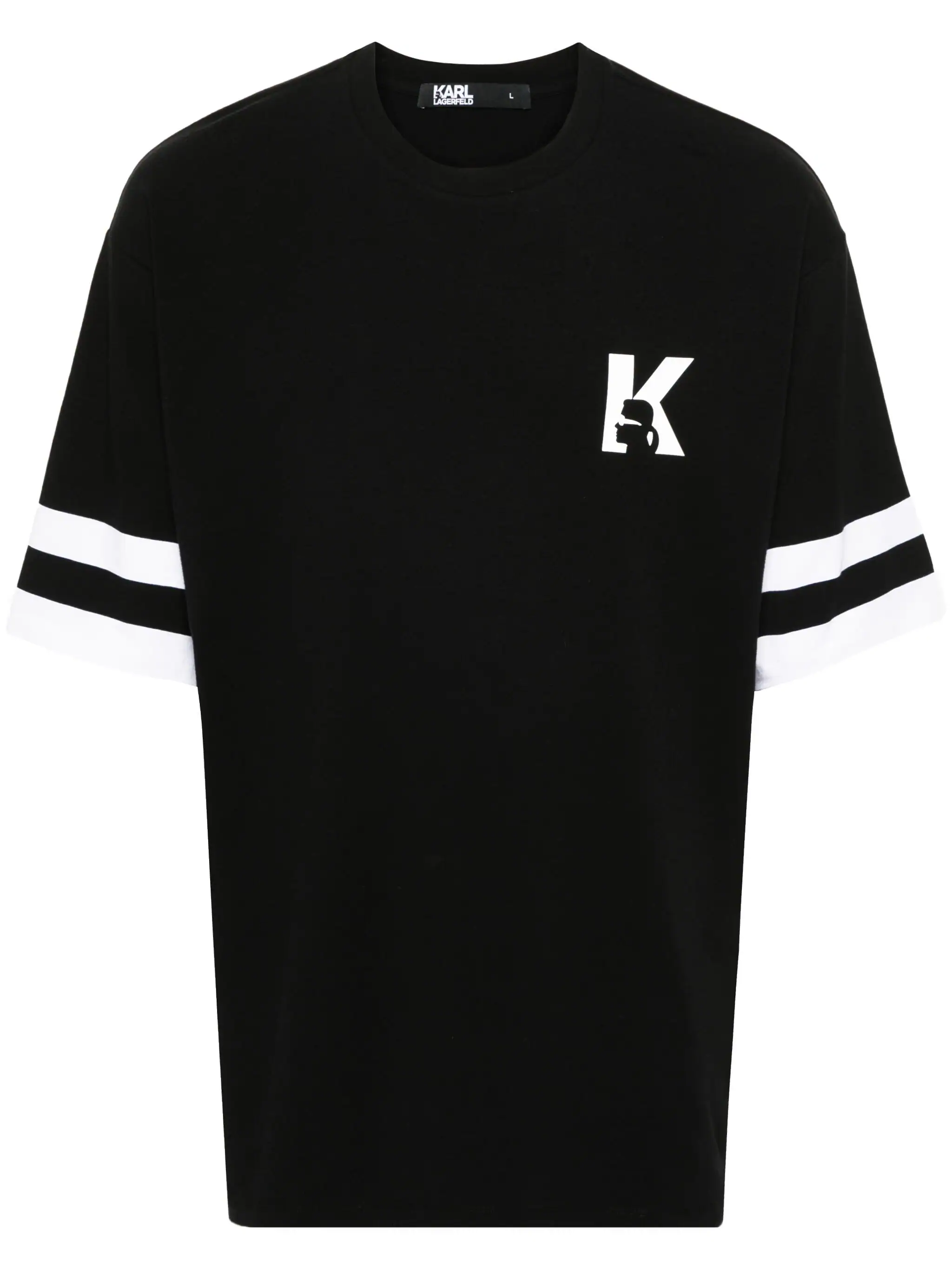 KARL LAGERFELD LOGO-PRINT T-SHIRT