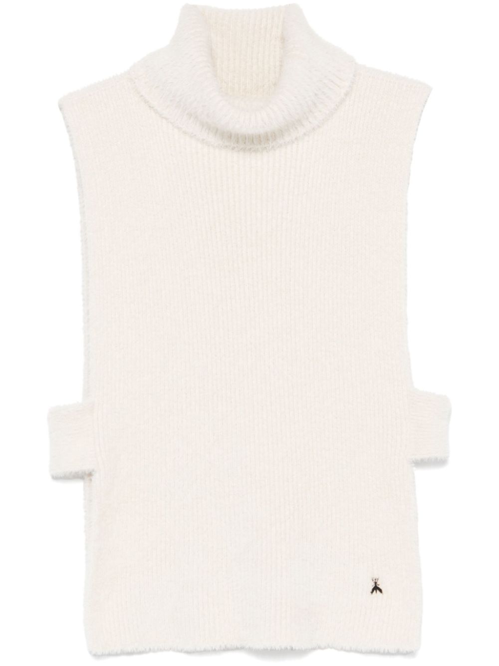 PATRIZIA PEPE BRUSHED-KNIT VEST