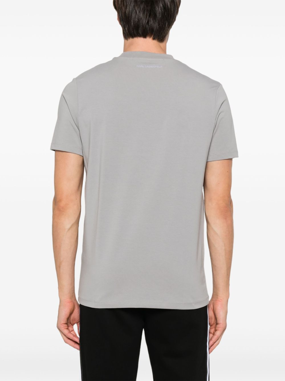 KARL LAGERFELD RUBBERISED-LOGO T-SHIRT